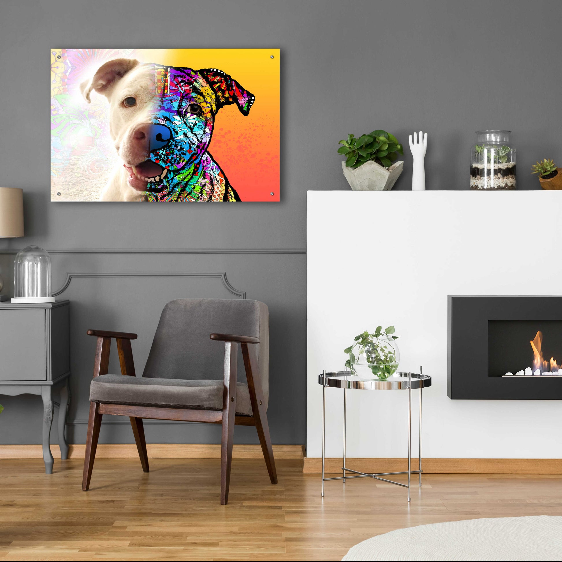 Epic Art 'Gayl_Hyde Lola' by Dean Russo, Acrylic Glass Wall Art,36x24