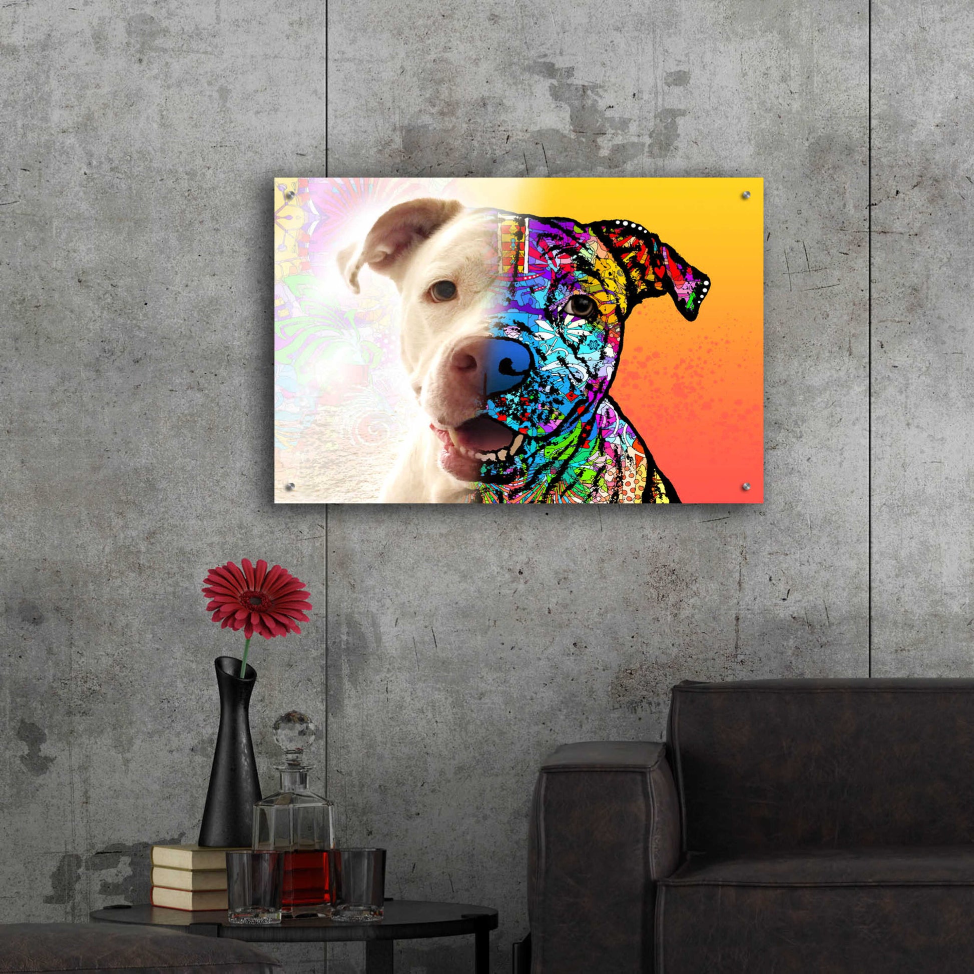 Epic Art 'Gayl_Hyde Lola' by Dean Russo, Acrylic Glass Wall Art,36x24