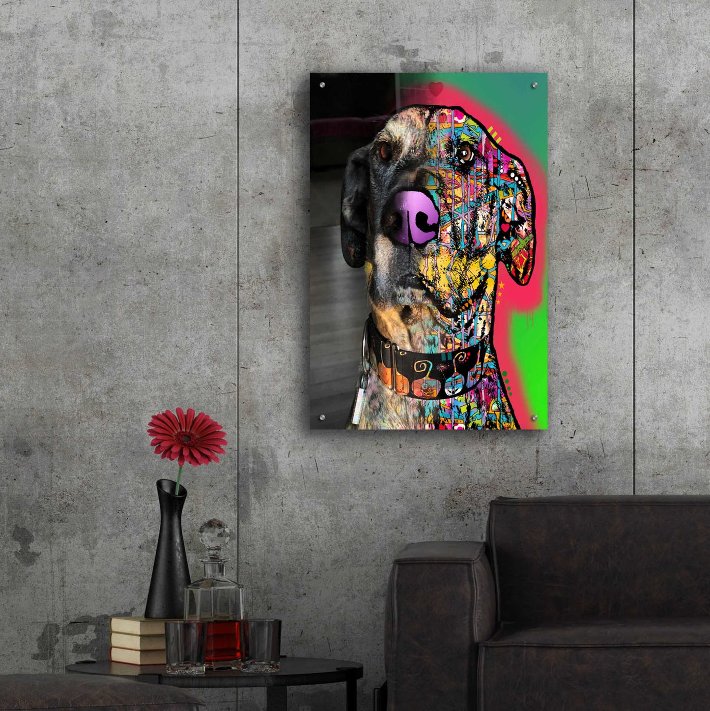 Epic Art 'Michelle King_Miss Priscilla' by Dean Russo, Acrylic Glass Wall Art,24x36