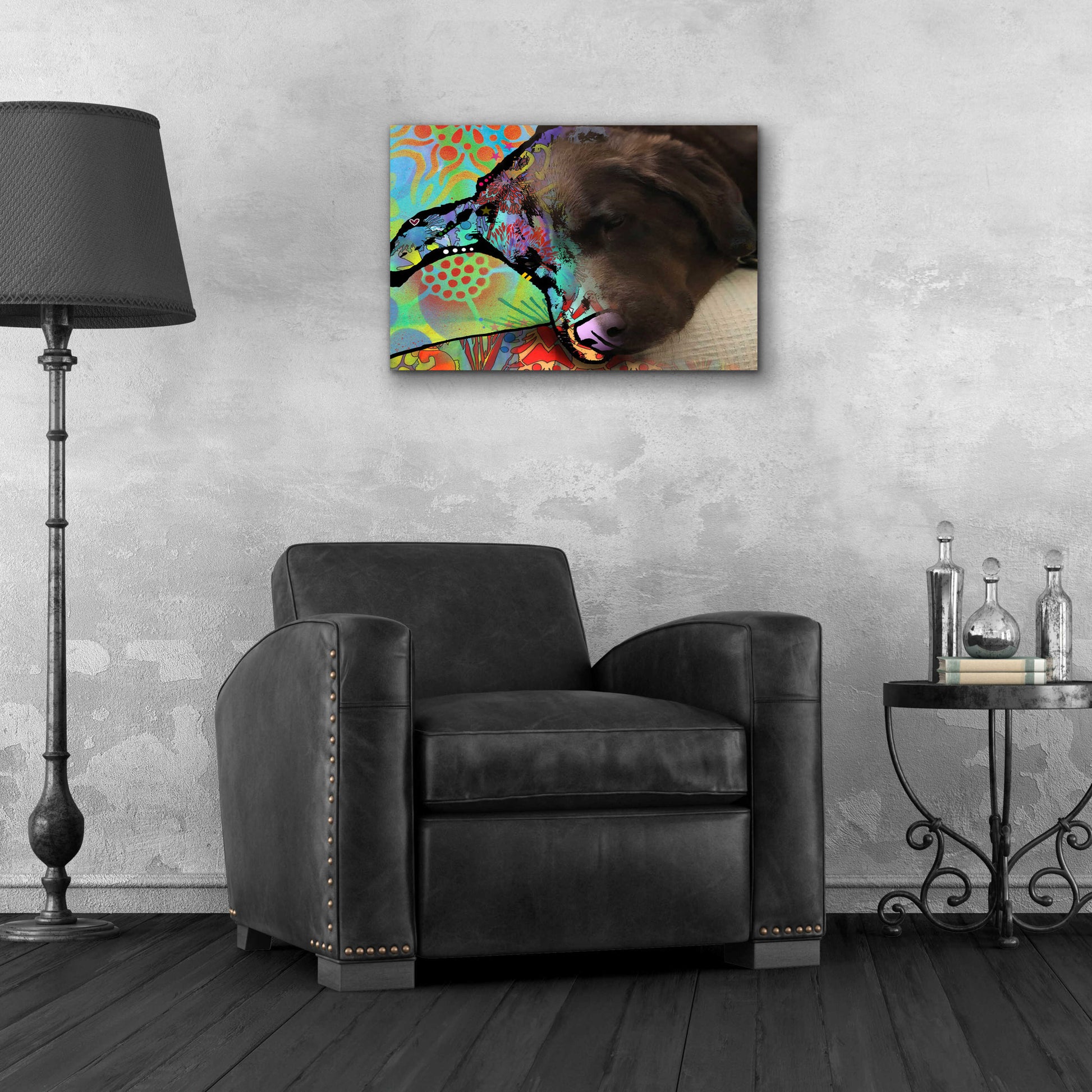 Epic Art 'Sheila Foward-Davis_Jordie' by Dean Russo, Acrylic Glass Wall Art,24x16