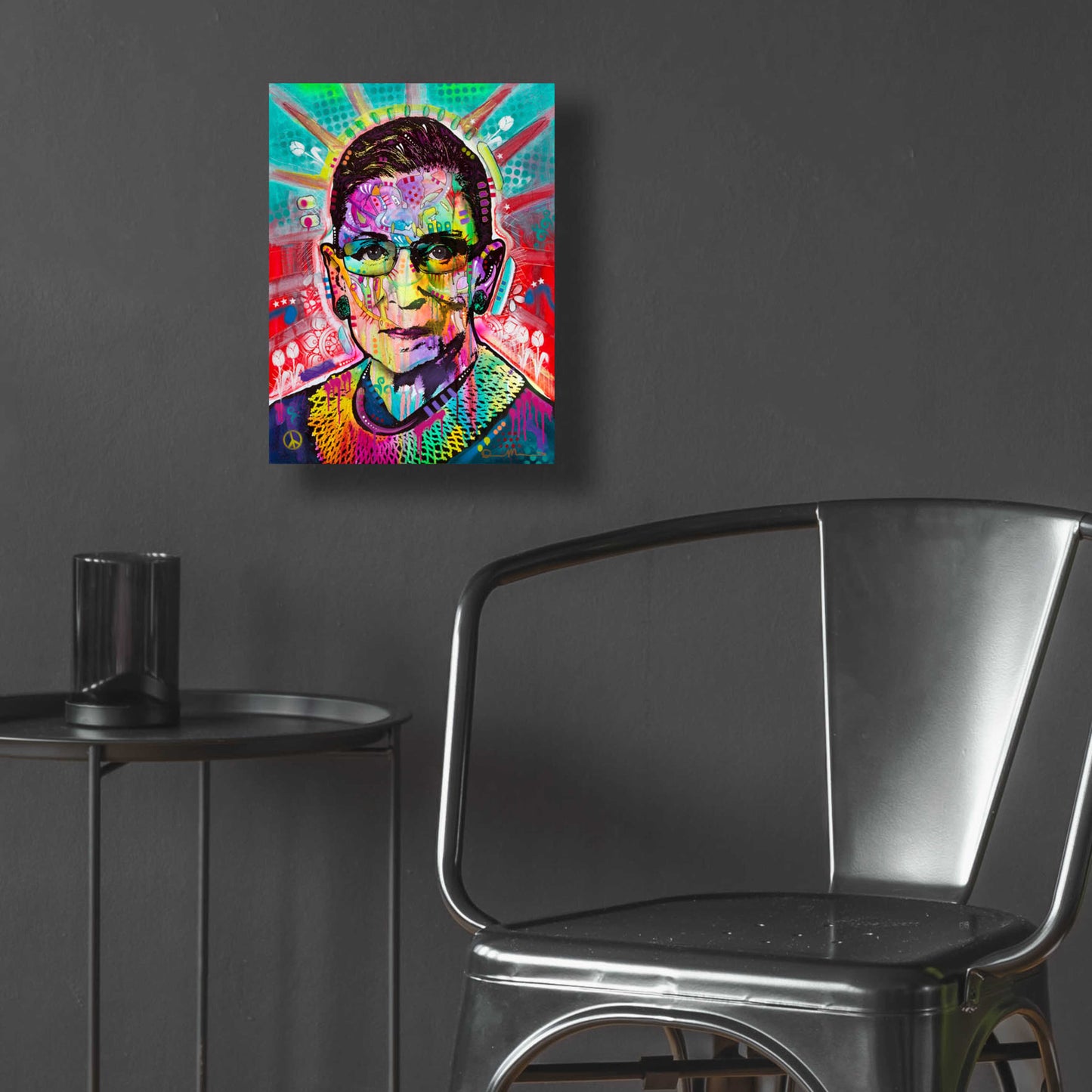 Epic Art 'Ruth Bader Ginsburg' by Dean Russo, Acrylic Glass Wall Art,12x16