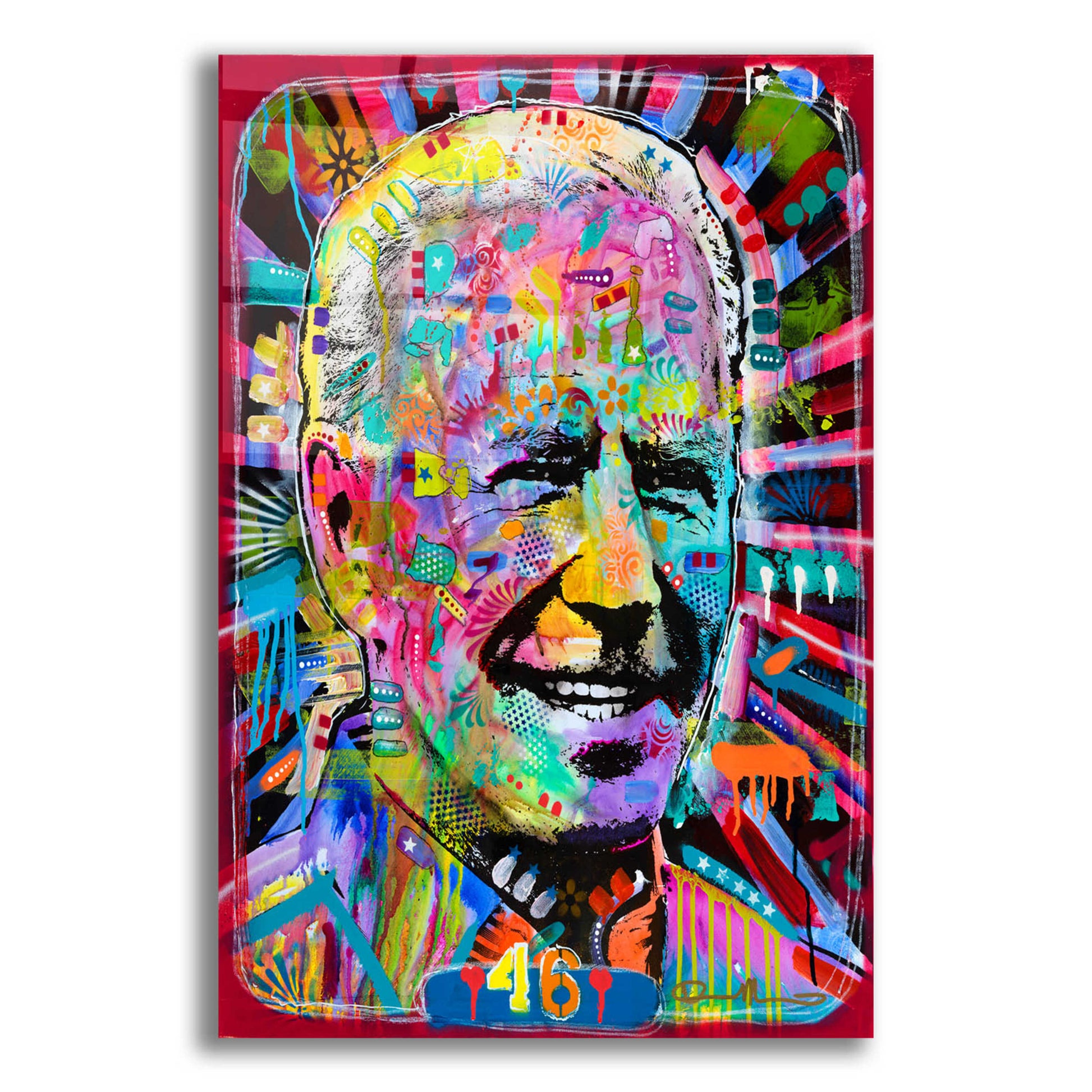 Epic Art 'Joe Biden' by Dean Russo, Acrylic Glass Wall Art,12x16