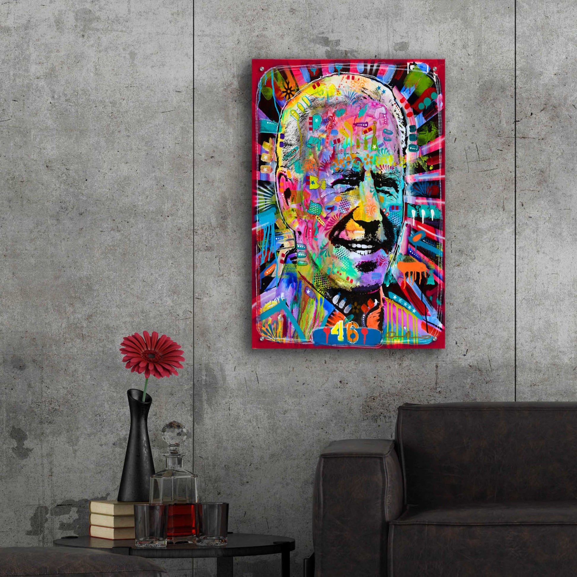 Epic Art 'Joe Biden' by Dean Russo, Acrylic Glass Wall Art,24x36