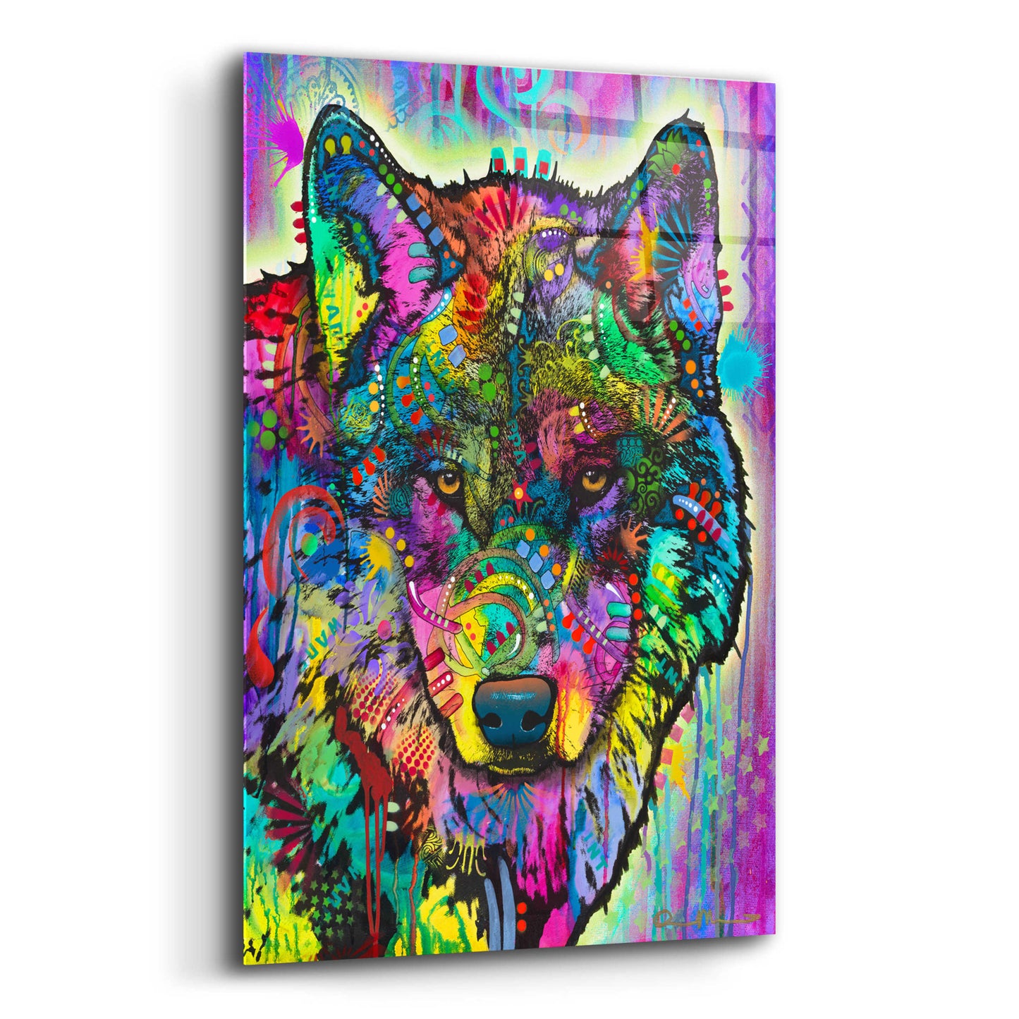 Epic Art 'Warf Wolf' by Dean Russo, Acrylic Glass Wall Art,12x16