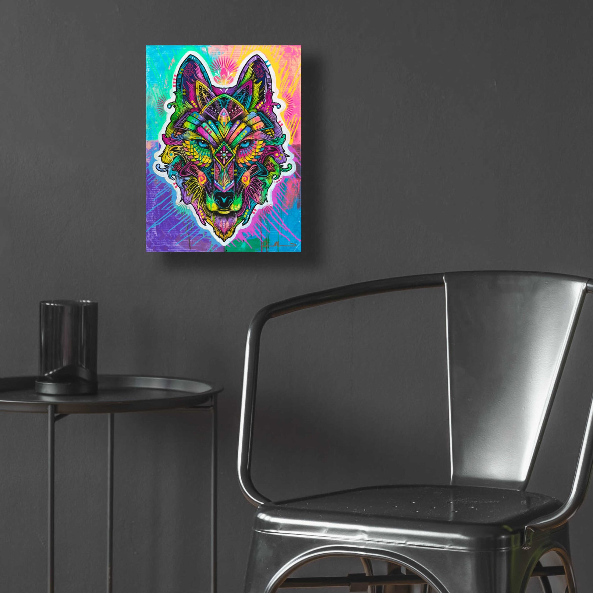 Epic Art 'Wolf Shaman' by Dean Russo, Acrylic Glass Wall Art,12x16