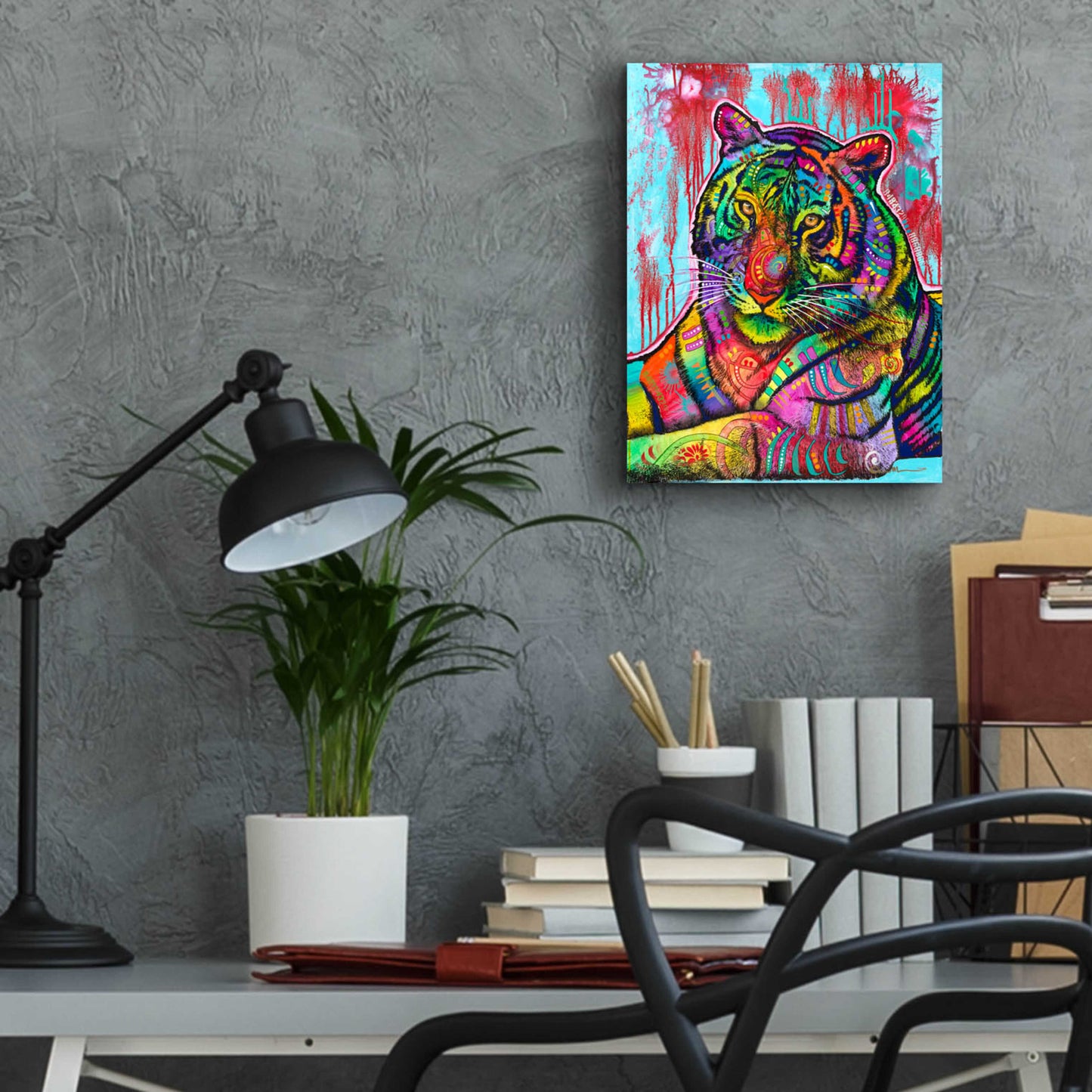 Epic Art 'The Year of the Tiger' by Dean Russo, Acrylic Glass Wall Art,12x16