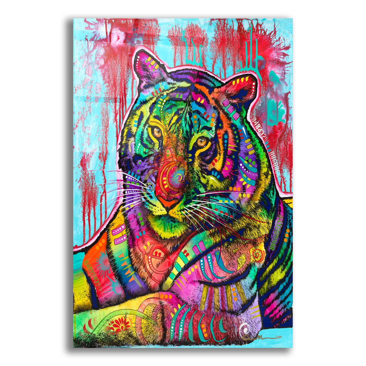 Epic Art 'The Year of the Tiger' by Dean Russo, Acrylic Glass Wall Art,12x16