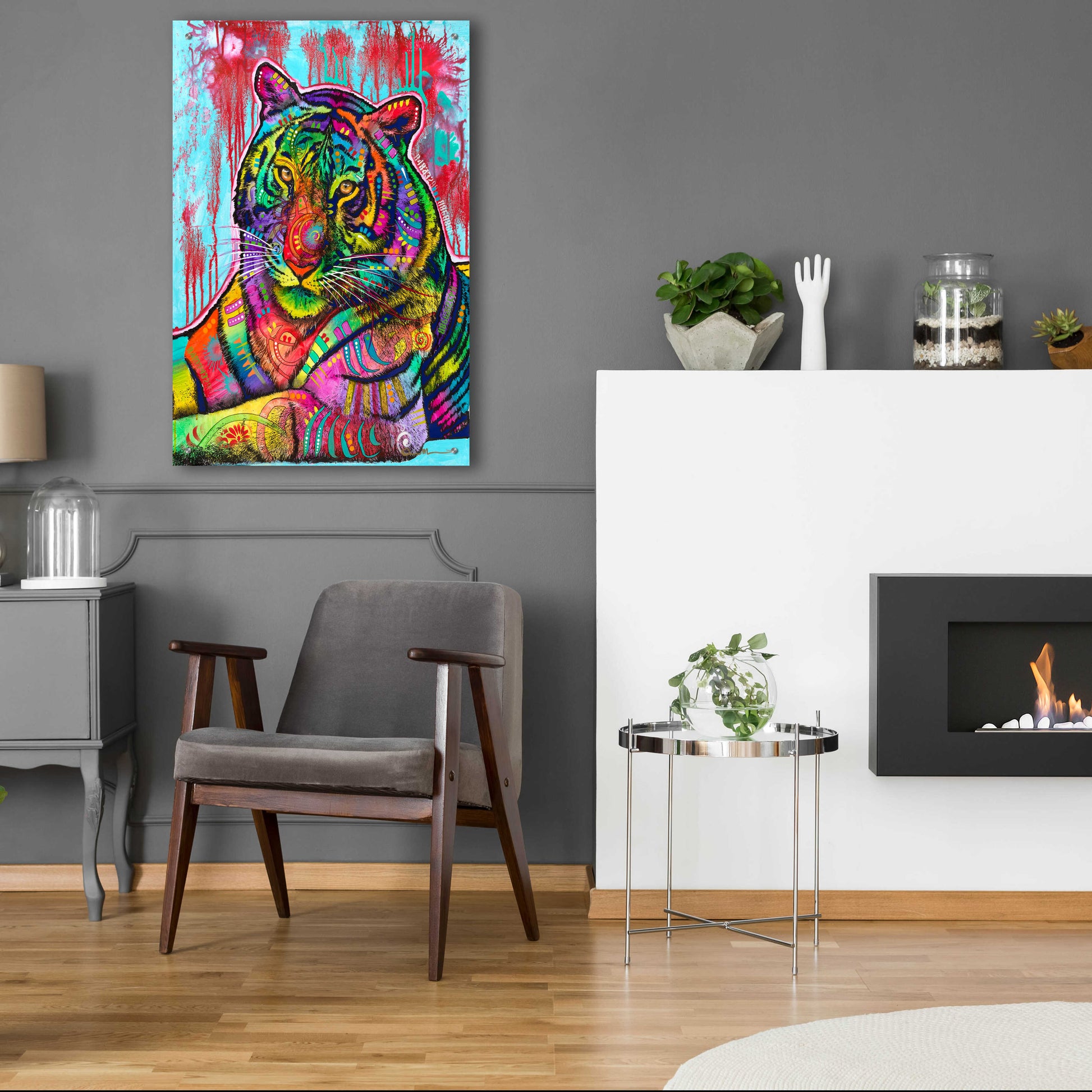 Epic Art 'The Year of the Tiger' by Dean Russo, Acrylic Glass Wall Art,24x36