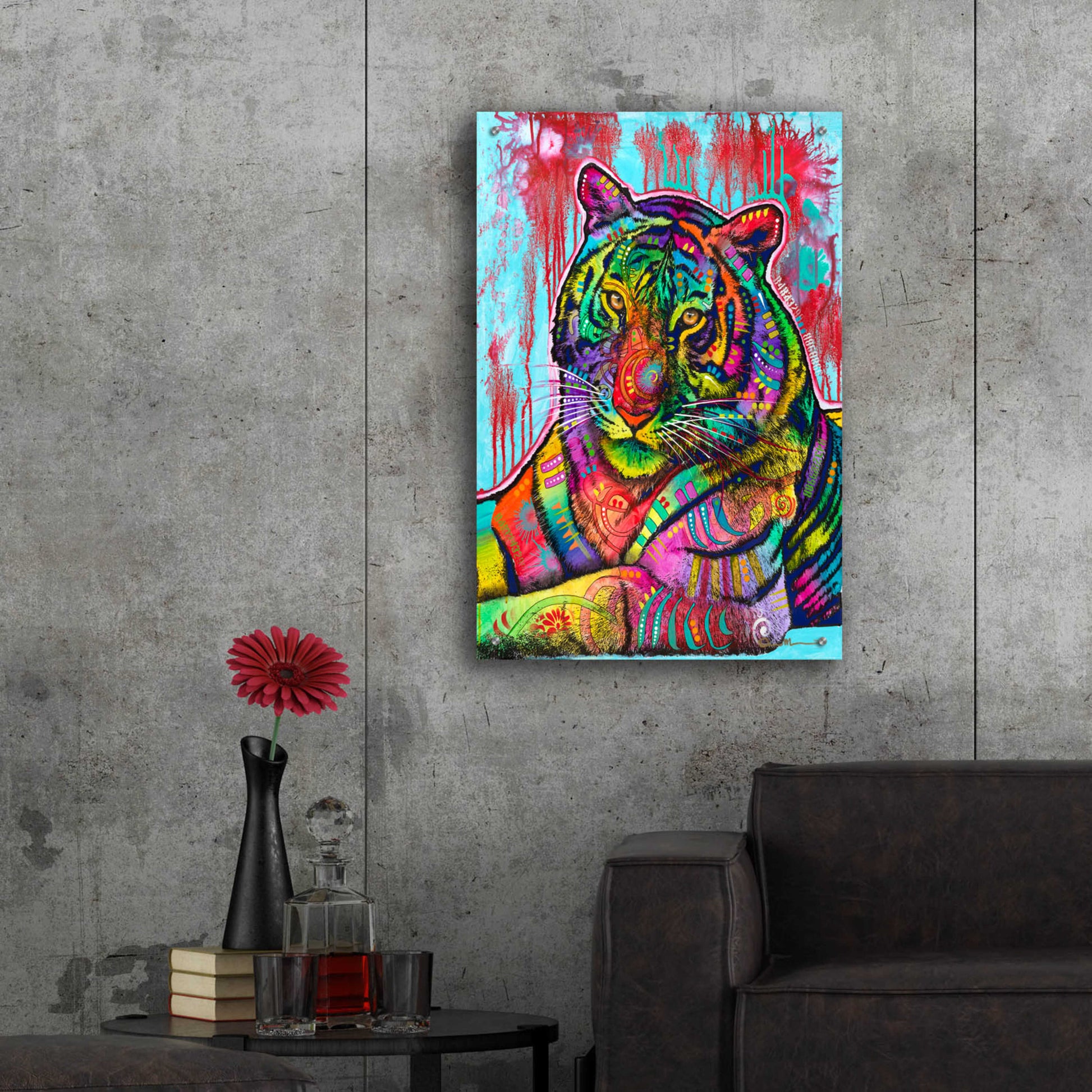 Epic Art 'The Year of the Tiger' by Dean Russo, Acrylic Glass Wall Art,24x36