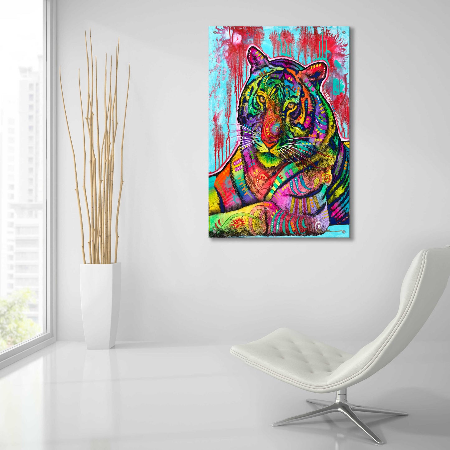 Epic Art 'The Year of the Tiger' by Dean Russo, Acrylic Glass Wall Art,24x36