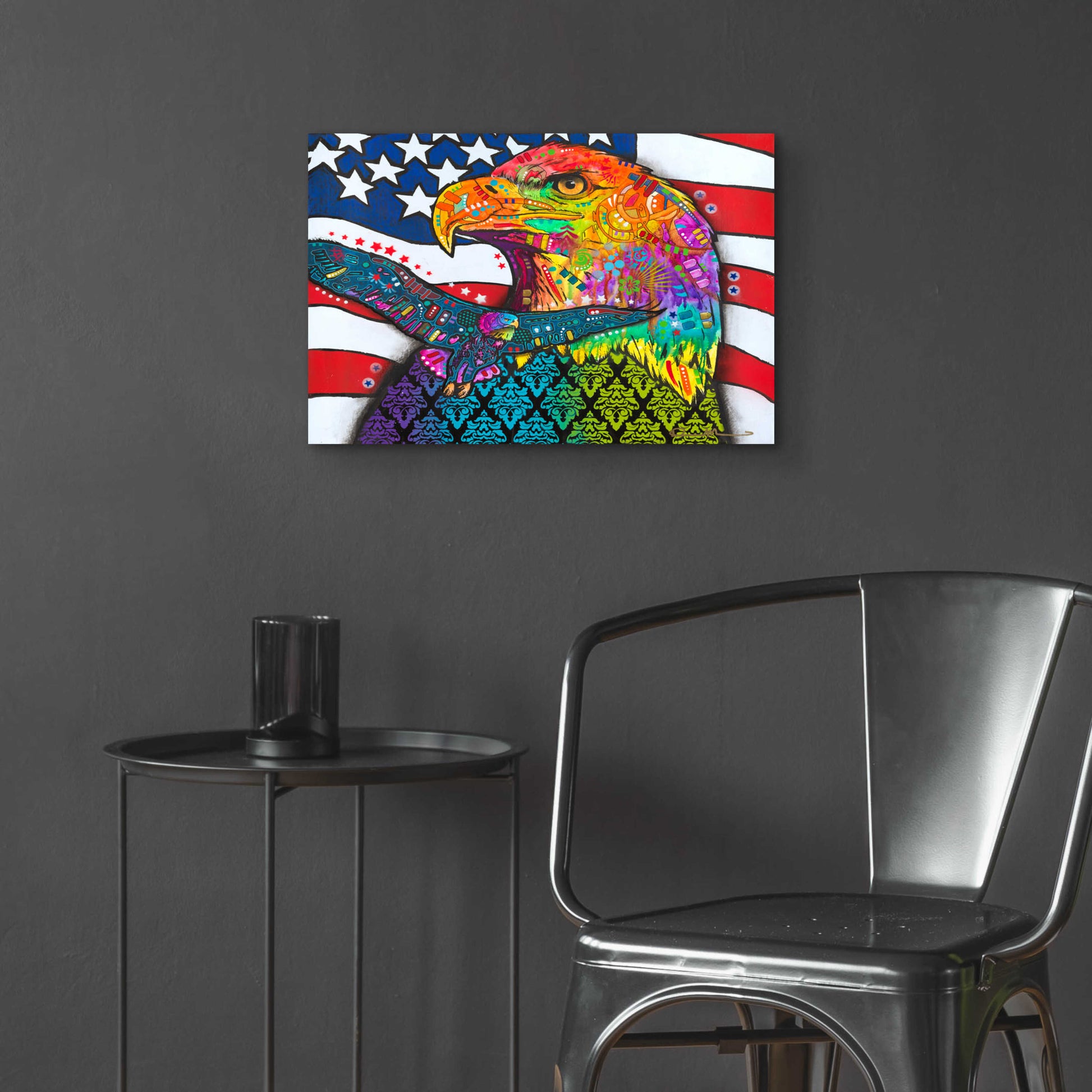 Epic Art 'American Eagle' by Dean Russo, Acrylic Glass Wall Art,24x16