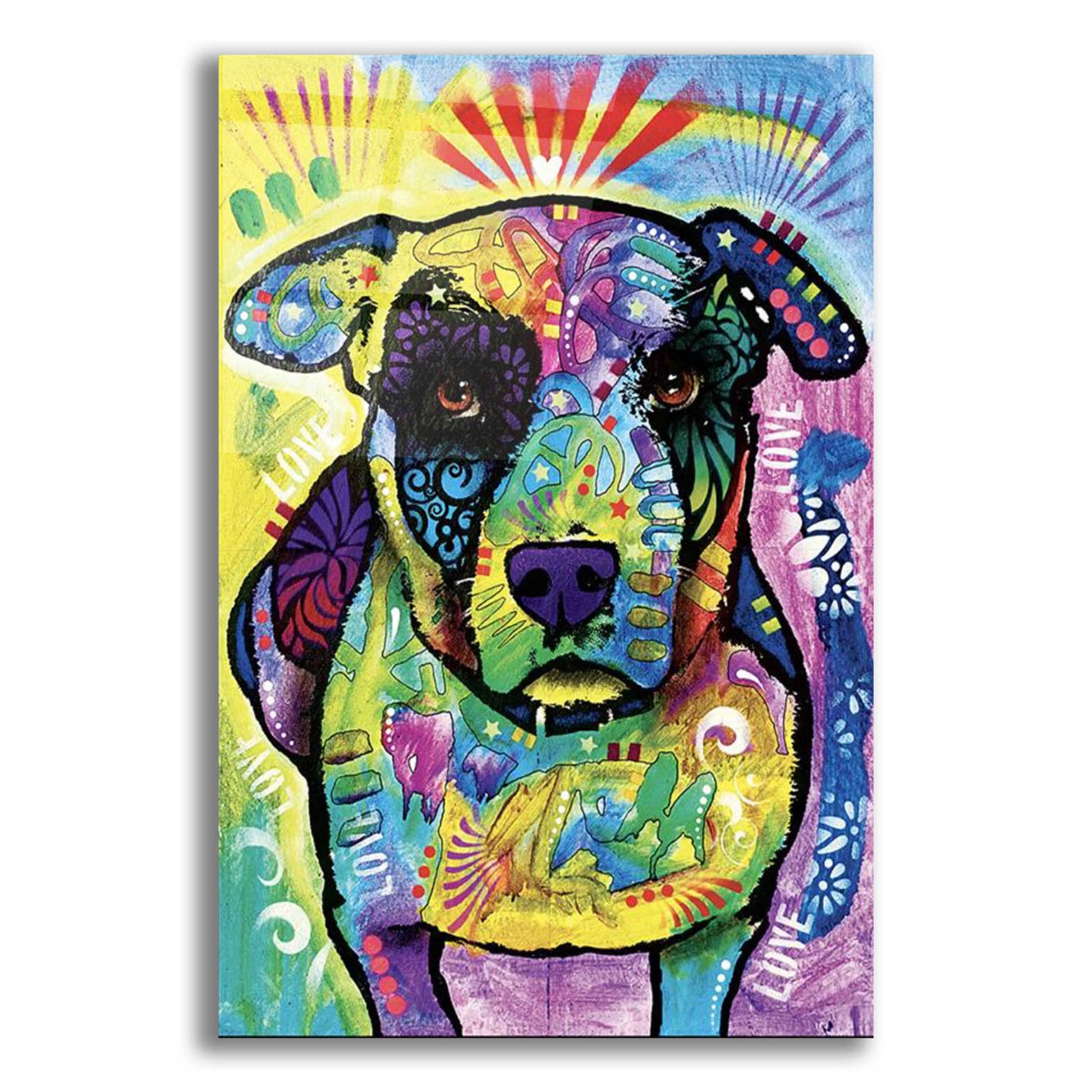 Epic Art 'Lucky' by Dean Russo, Acrylic Glass Wall Art,12x16