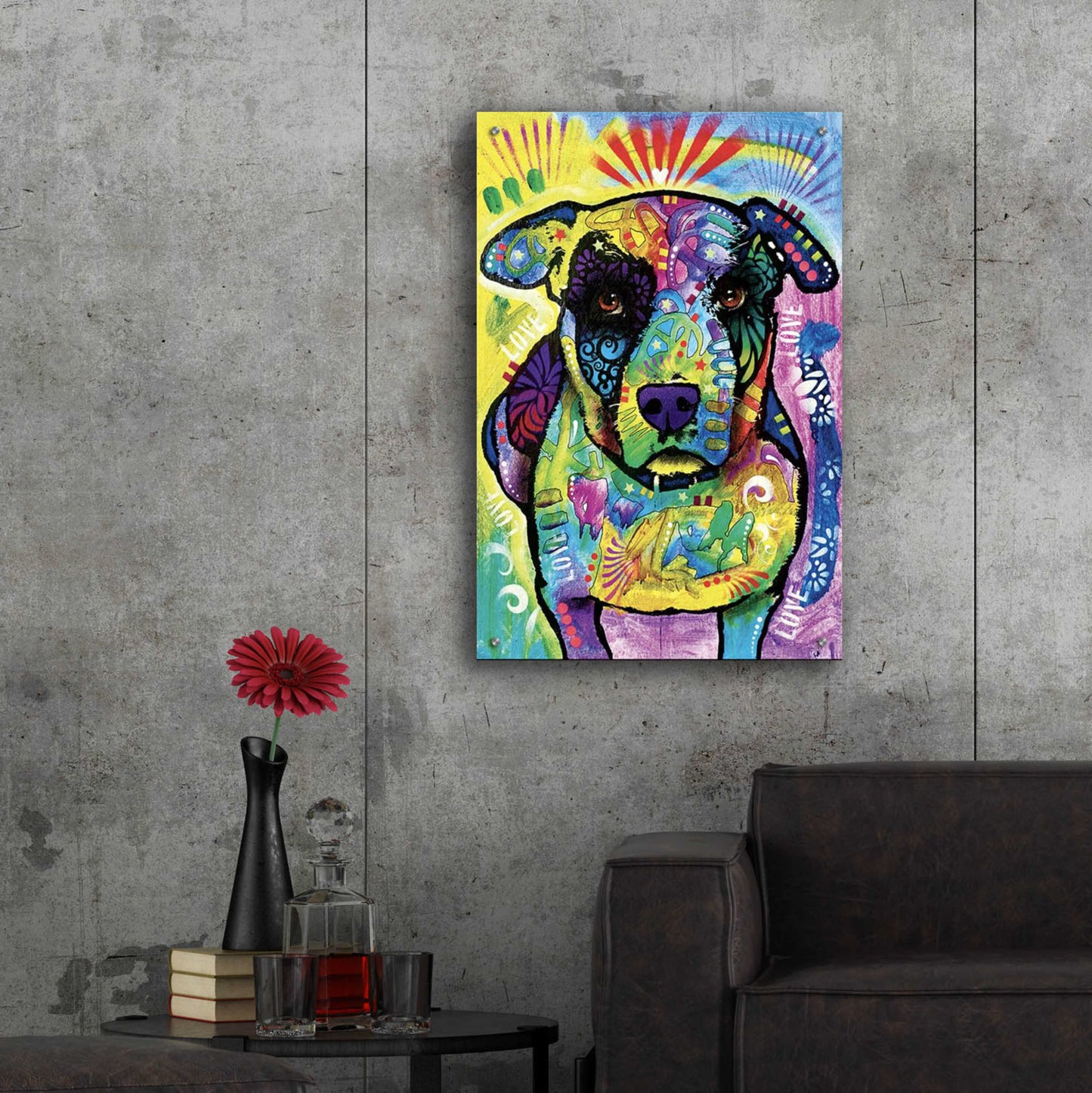 Epic Art 'Lucky' by Dean Russo, Acrylic Glass Wall Art,24x36