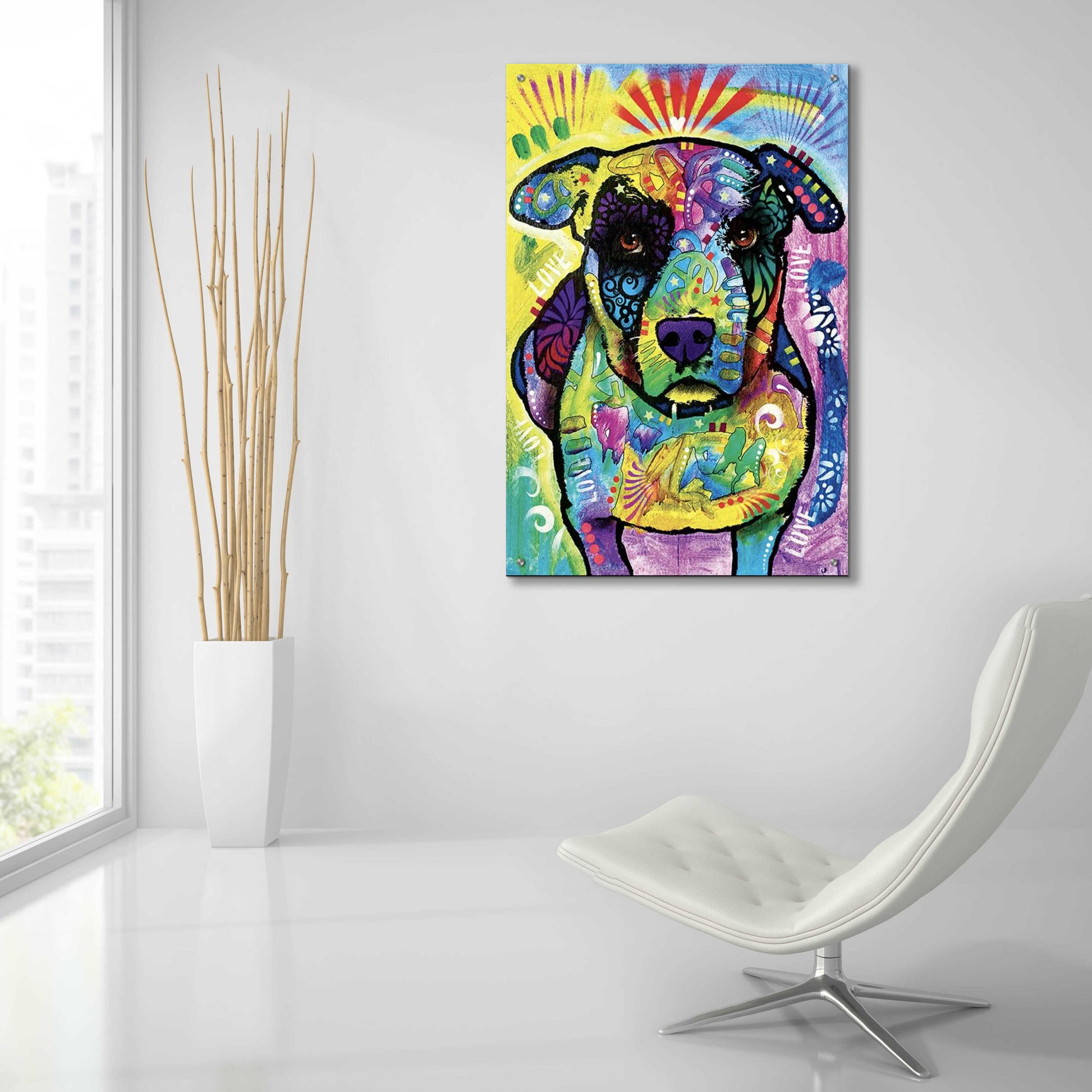 Epic Art 'Lucky' by Dean Russo, Acrylic Glass Wall Art,24x36