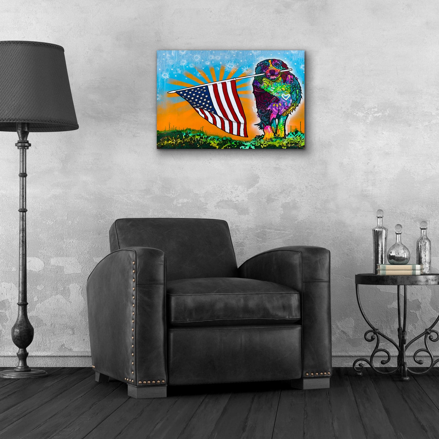 Epic Art 'Carrying the Flag' by Dean Russo, Acrylic Glass Wall Art,24x16