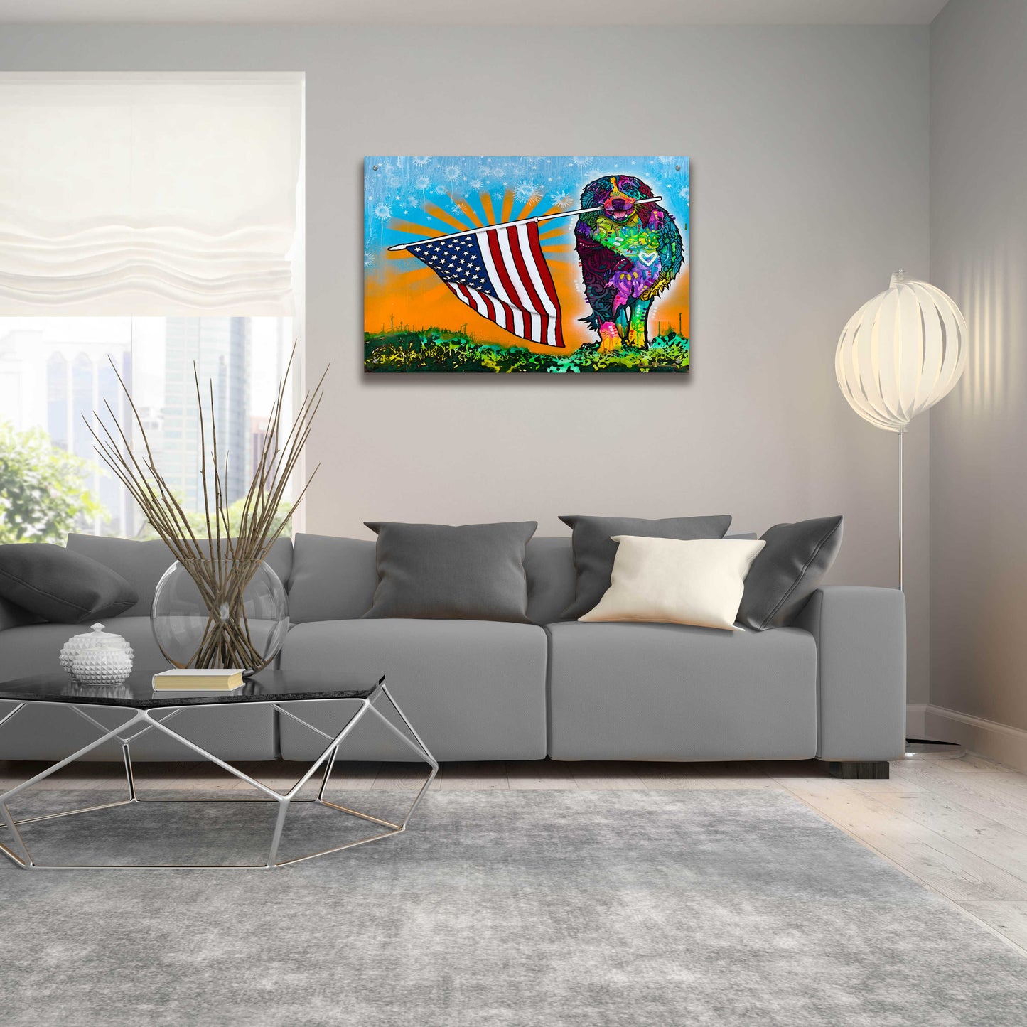 Epic Art 'Carrying the Flag' by Dean Russo, Acrylic Glass Wall Art,36x24