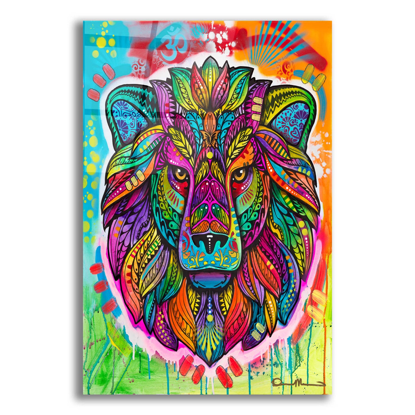 Epic Art 'Lion' by Dean Russo, Acrylic Glass Wall Art,12x16