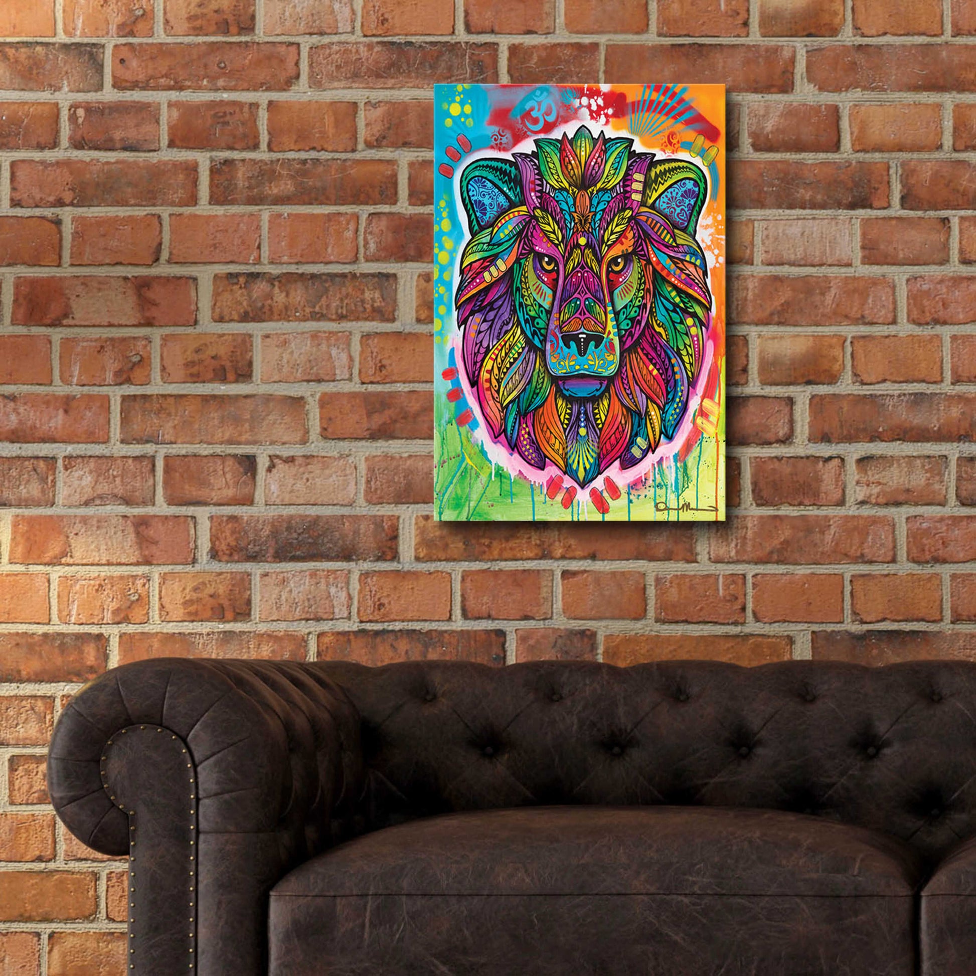 Epic Art 'Lion' by Dean Russo, Acrylic Glass Wall Art,16x24