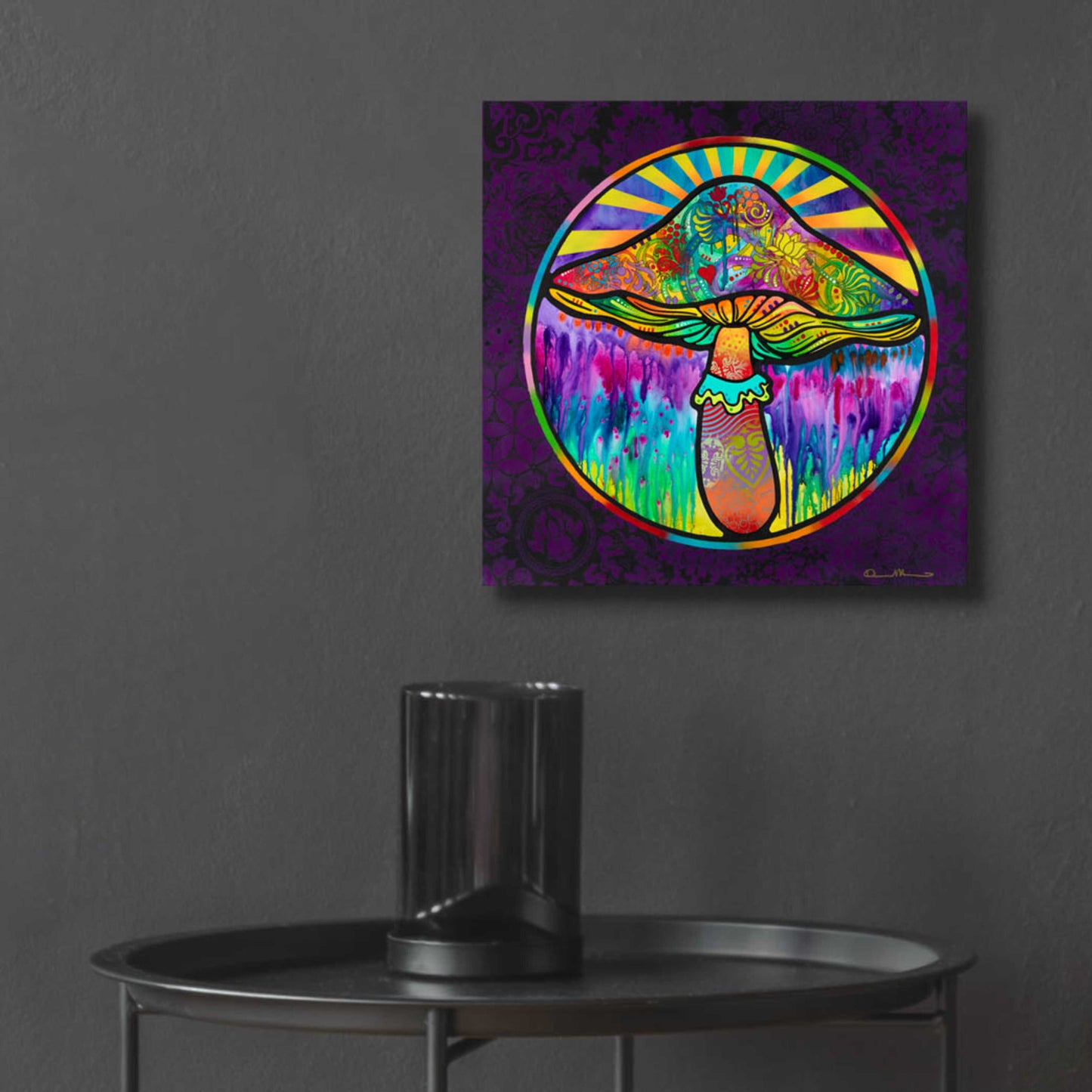 Epic Art 'Mushroom' by Dean Russo, Acrylic Glass Wall Art,12x12