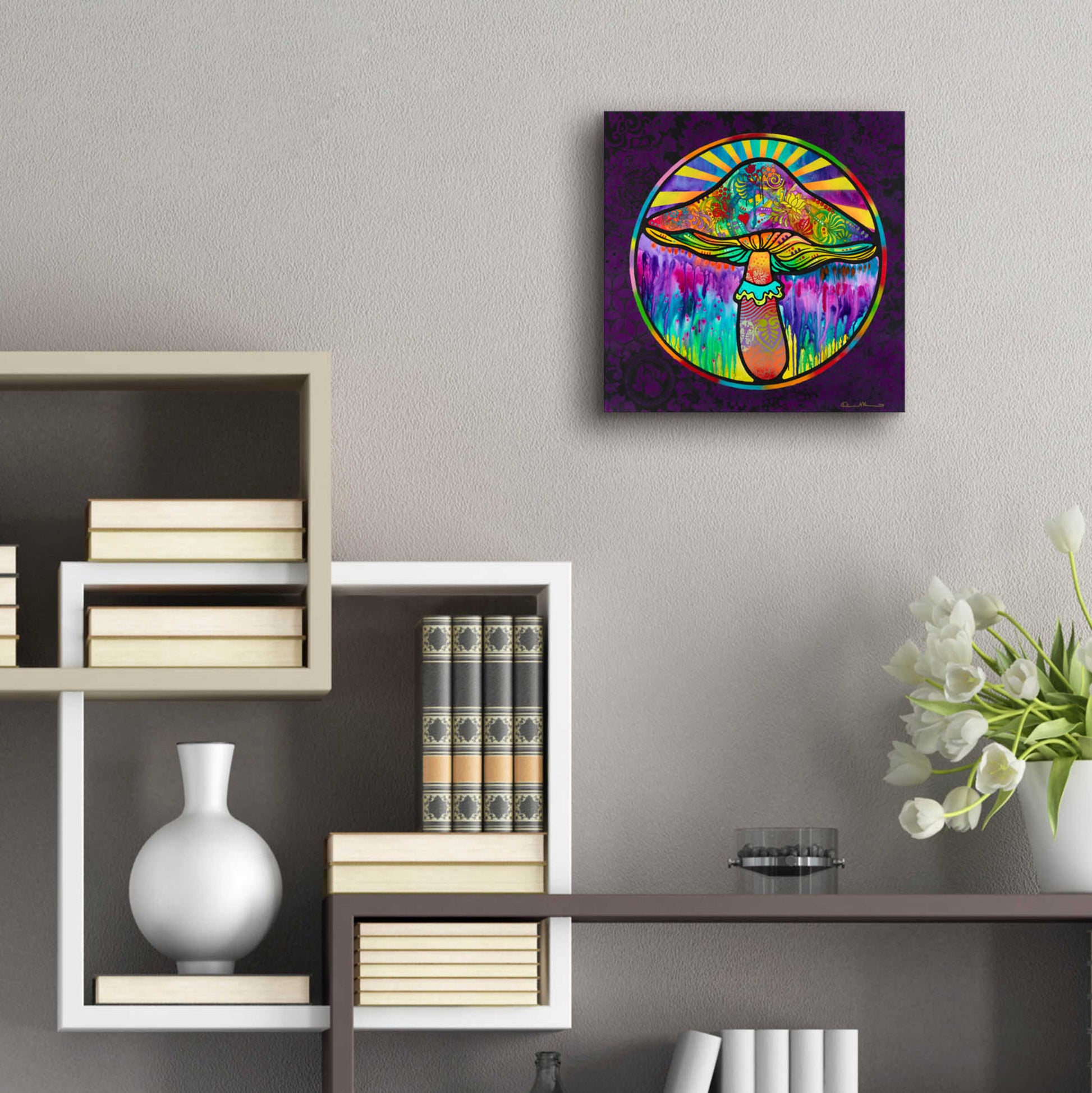 Epic Art 'Mushroom' by Dean Russo, Acrylic Glass Wall Art,12x12