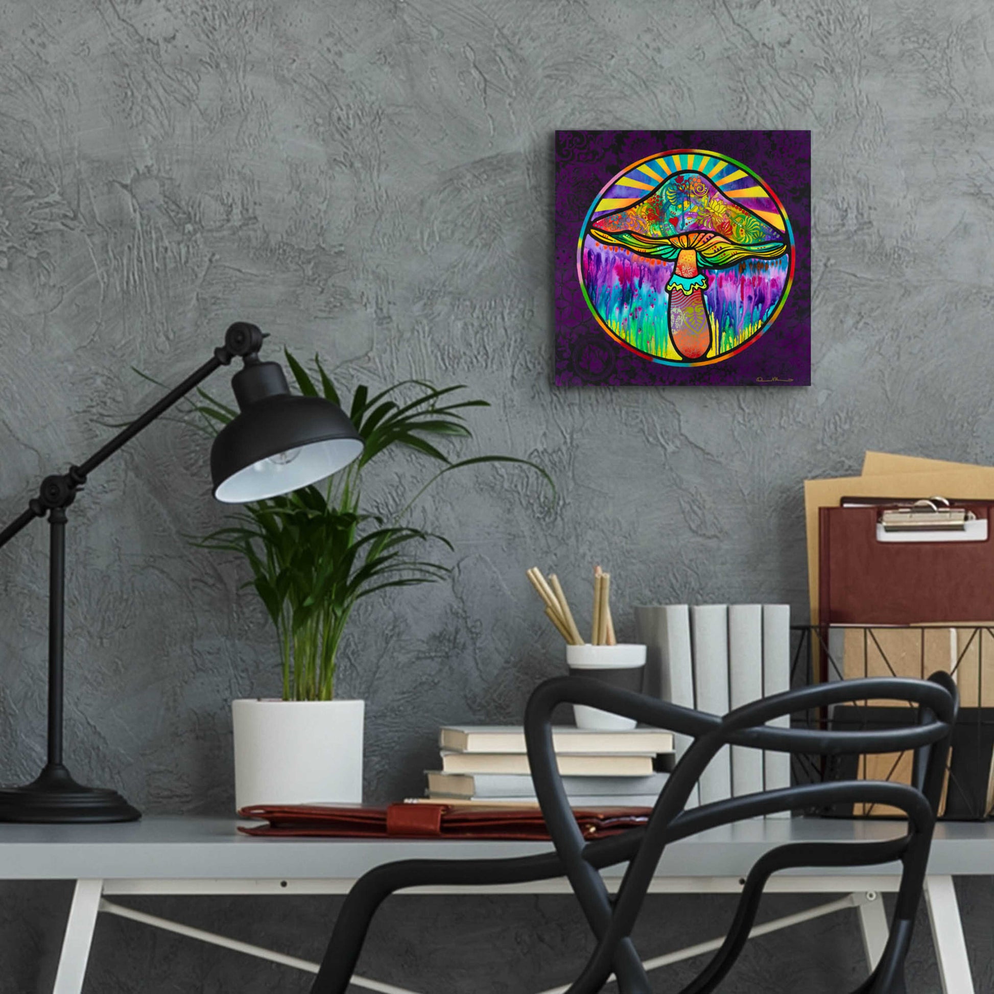 Epic Art 'Mushroom' by Dean Russo, Acrylic Glass Wall Art,12x12