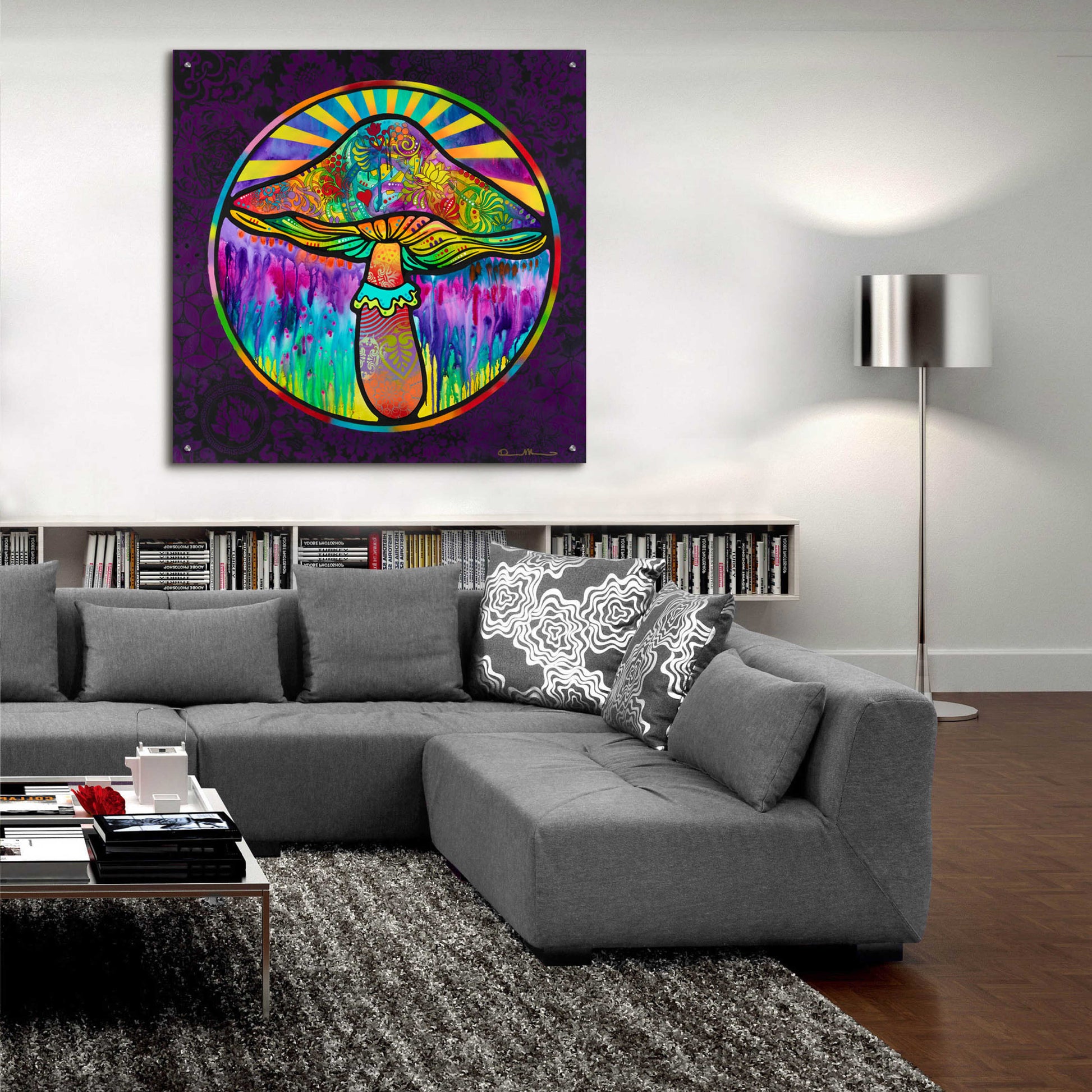 Epic Art 'Mushroom' by Dean Russo, Acrylic Glass Wall Art,36x36