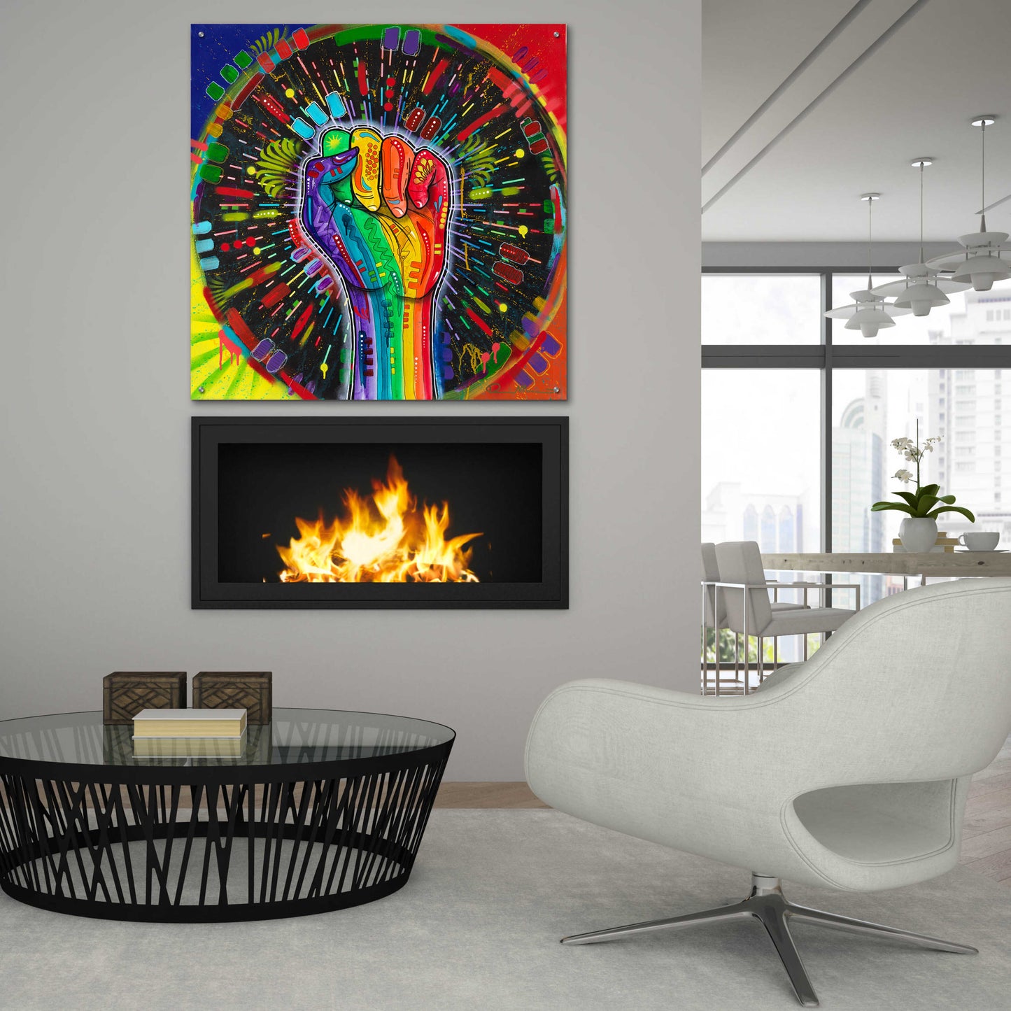 Epic Art 'The Power of Unity' by Dean Russo, Acrylic Glass Wall Art,36x36