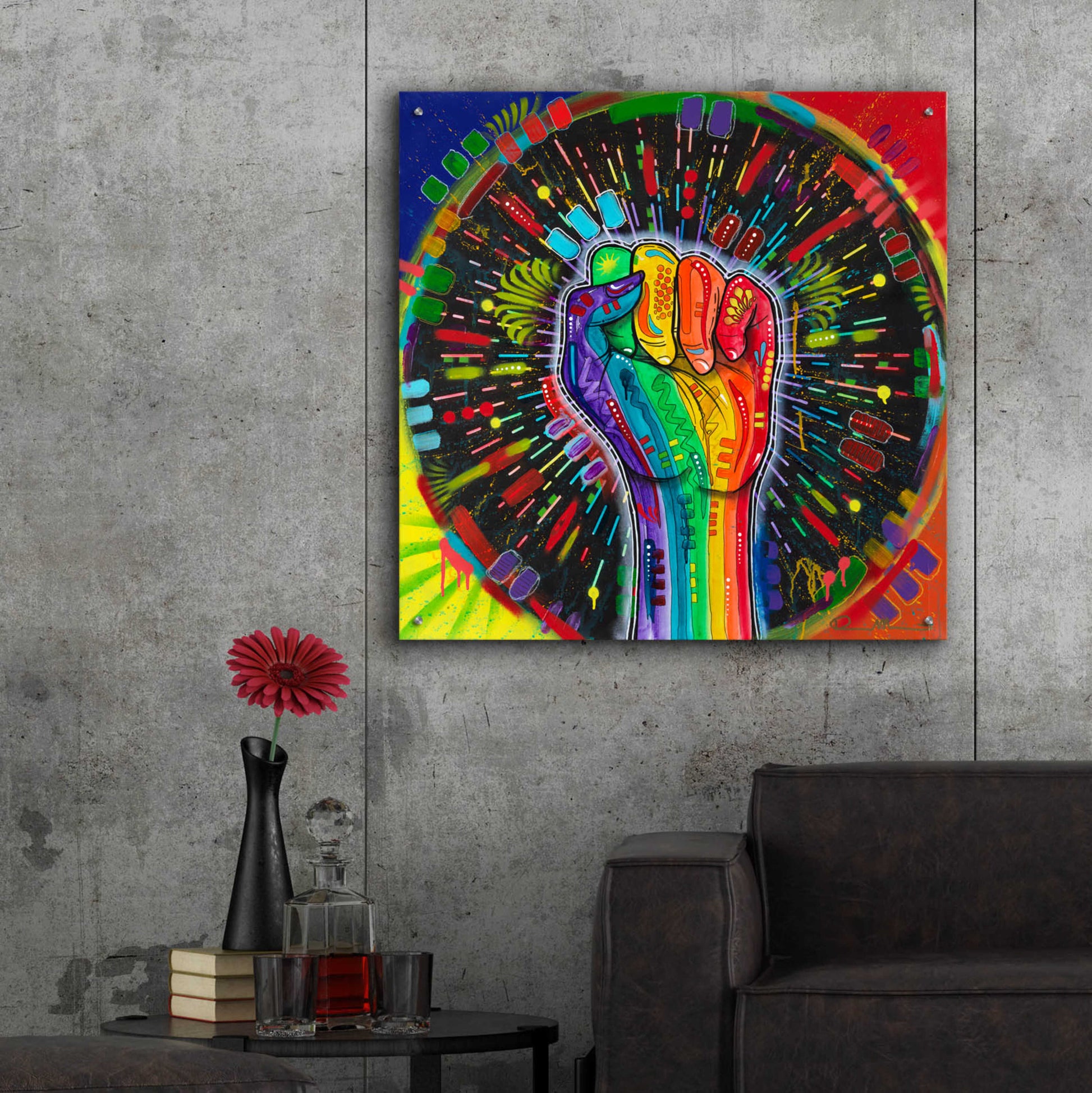 Epic Art 'The Power of Unity' by Dean Russo, Acrylic Glass Wall Art,36x36