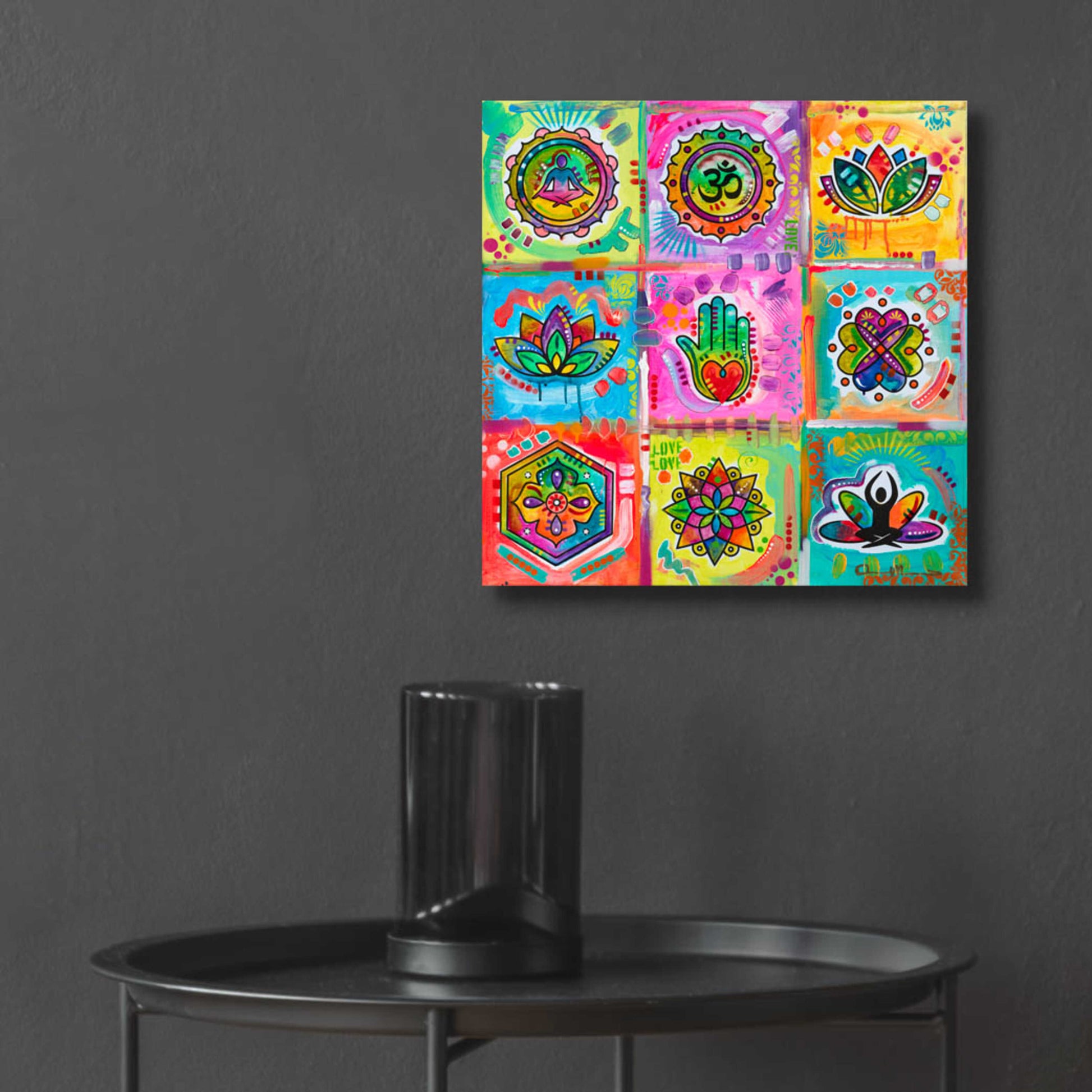 Epic Art 'Meditation Squares' by Dean Russo, Acrylic Glass Wall Art,12x12