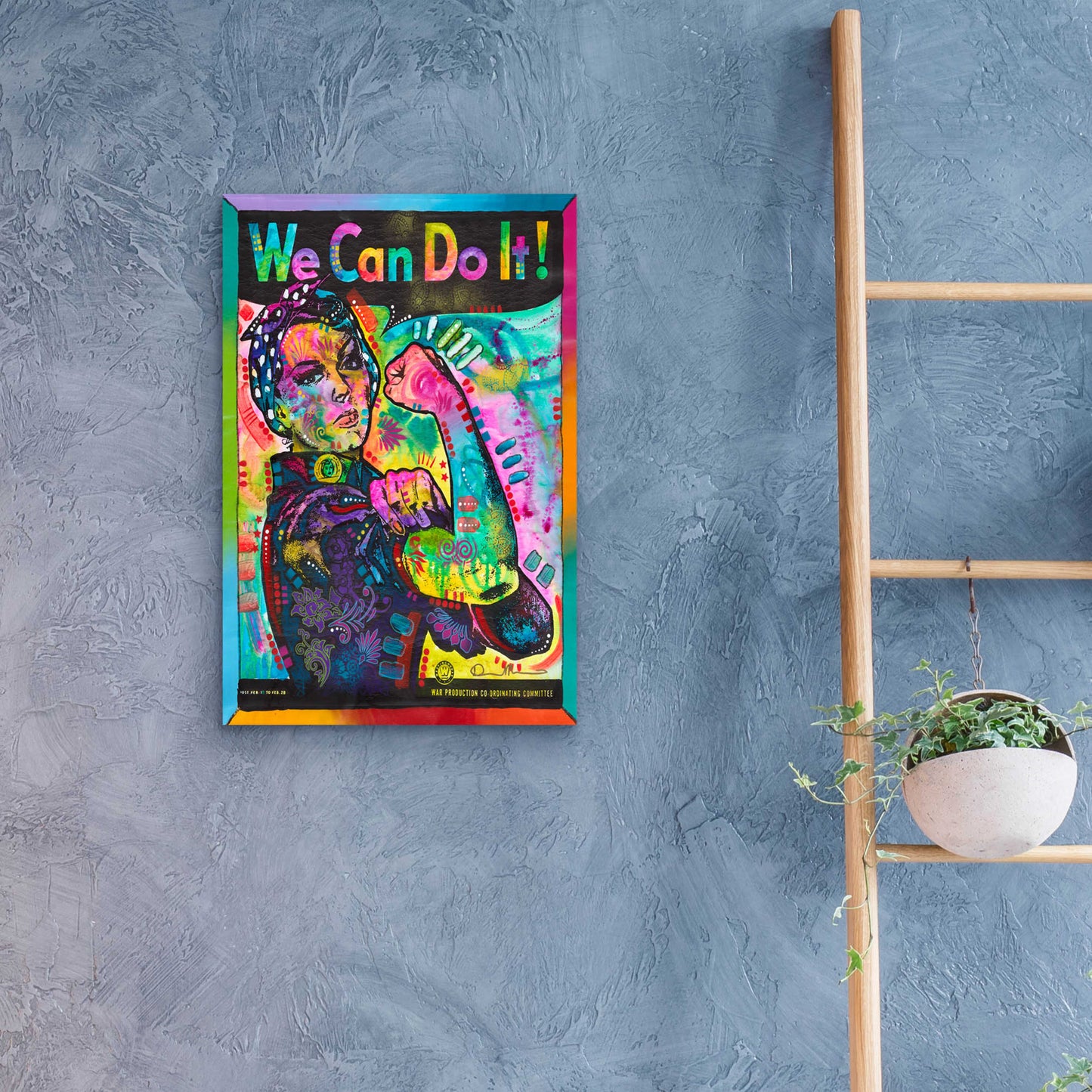 Epic Art 'We Can Do It' by Dean Russo, Acrylic Glass Wall Art,16x24