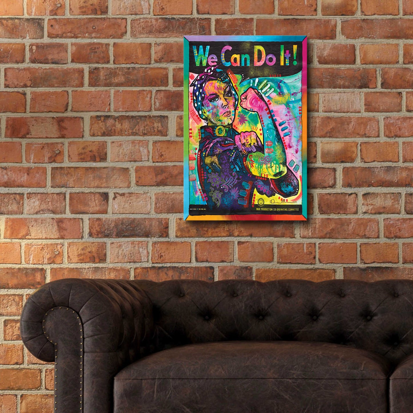 Epic Art 'We Can Do It' by Dean Russo, Acrylic Glass Wall Art,16x24