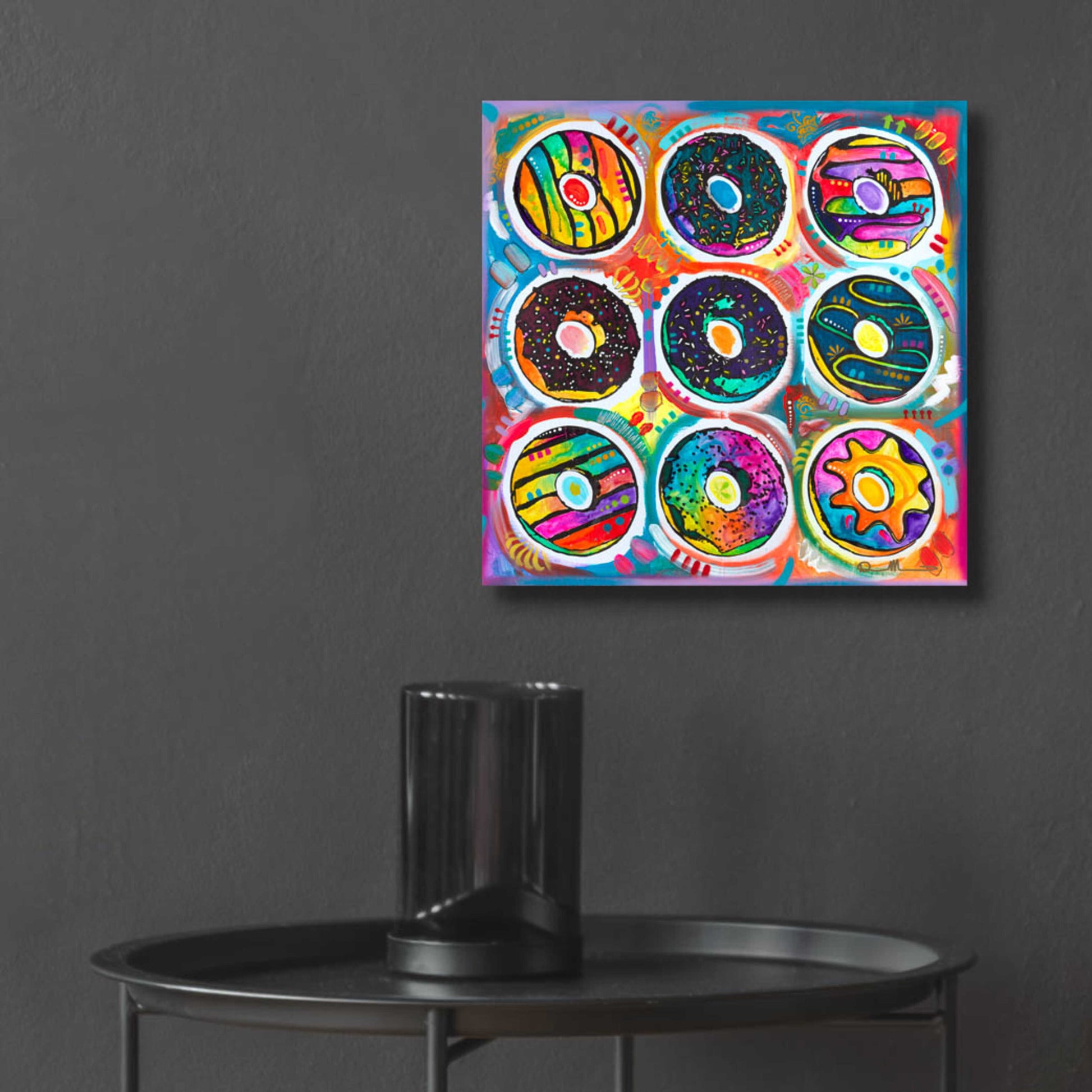 Epic Art 'Doughnuts' by Dean Russo, Acrylic Glass Wall Art,12x12