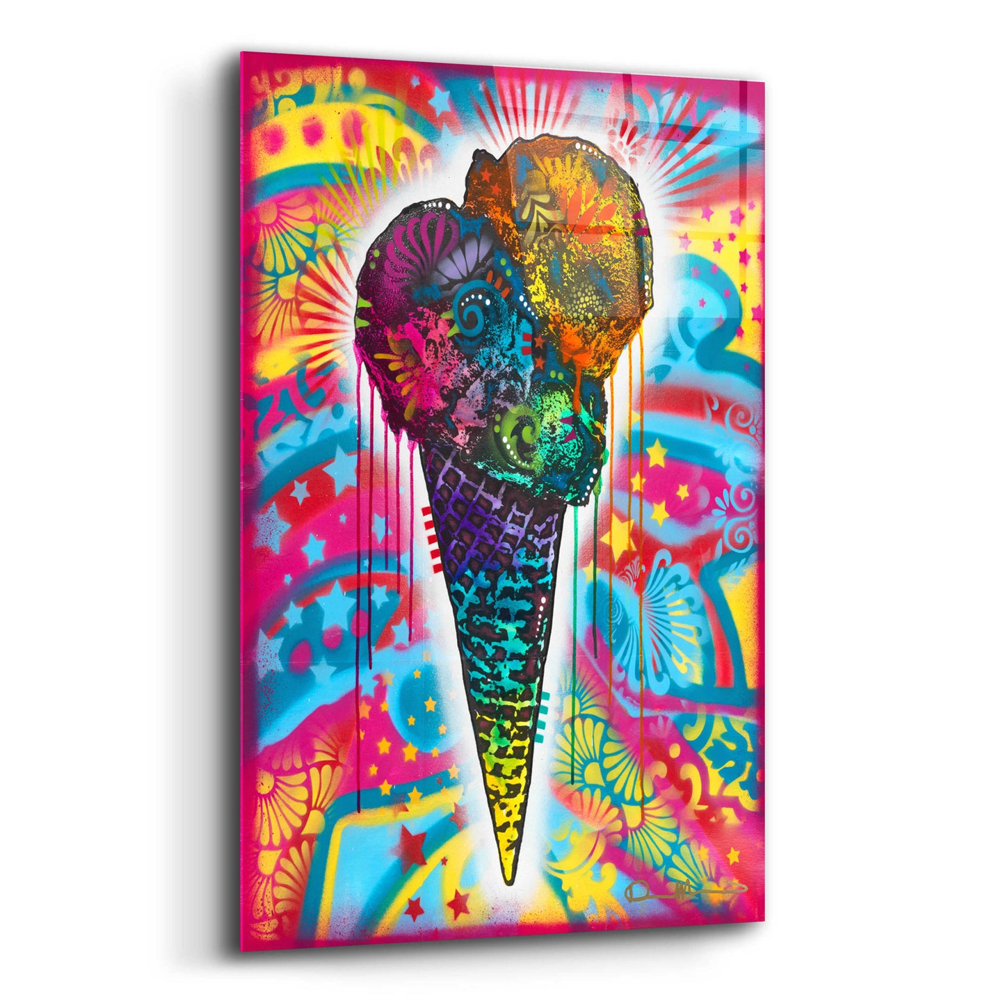 Epic Art 'Ice Cream Cone' by Dean Russo, Acrylic Glass Wall Art,12x16