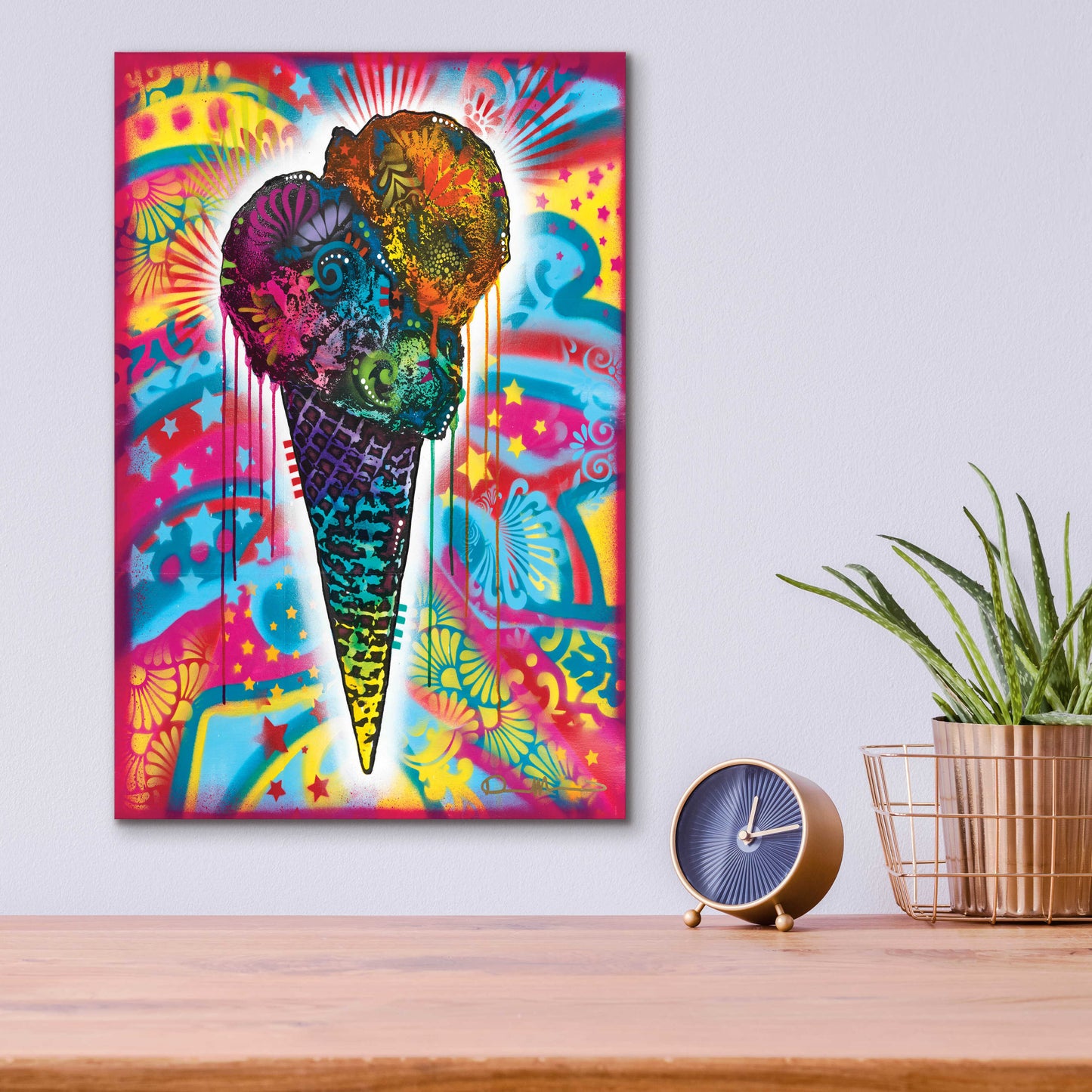 Epic Art 'Ice Cream Cone' by Dean Russo, Acrylic Glass Wall Art,12x16