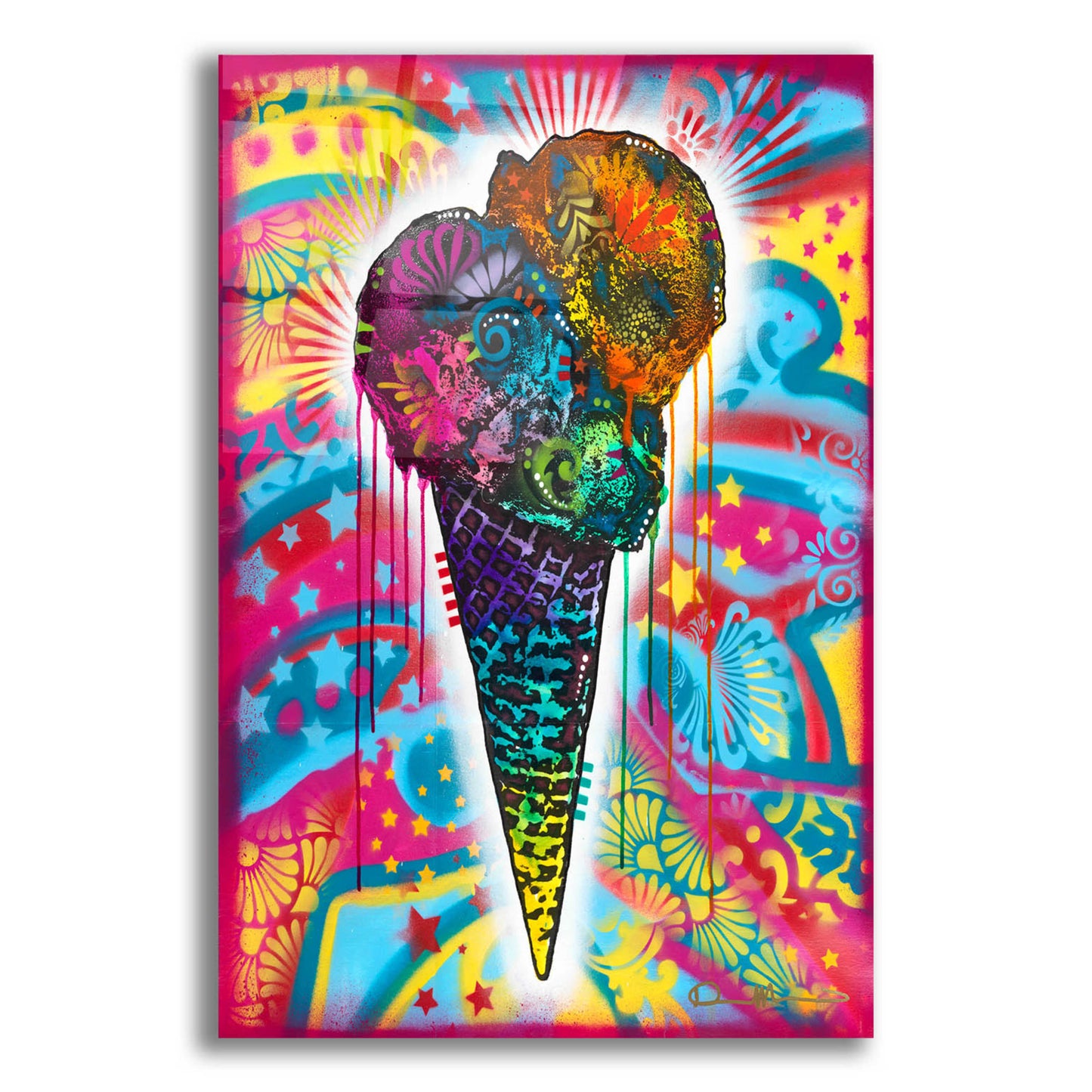 Epic Art 'Ice Cream Cone' by Dean Russo, Acrylic Glass Wall Art,12x16