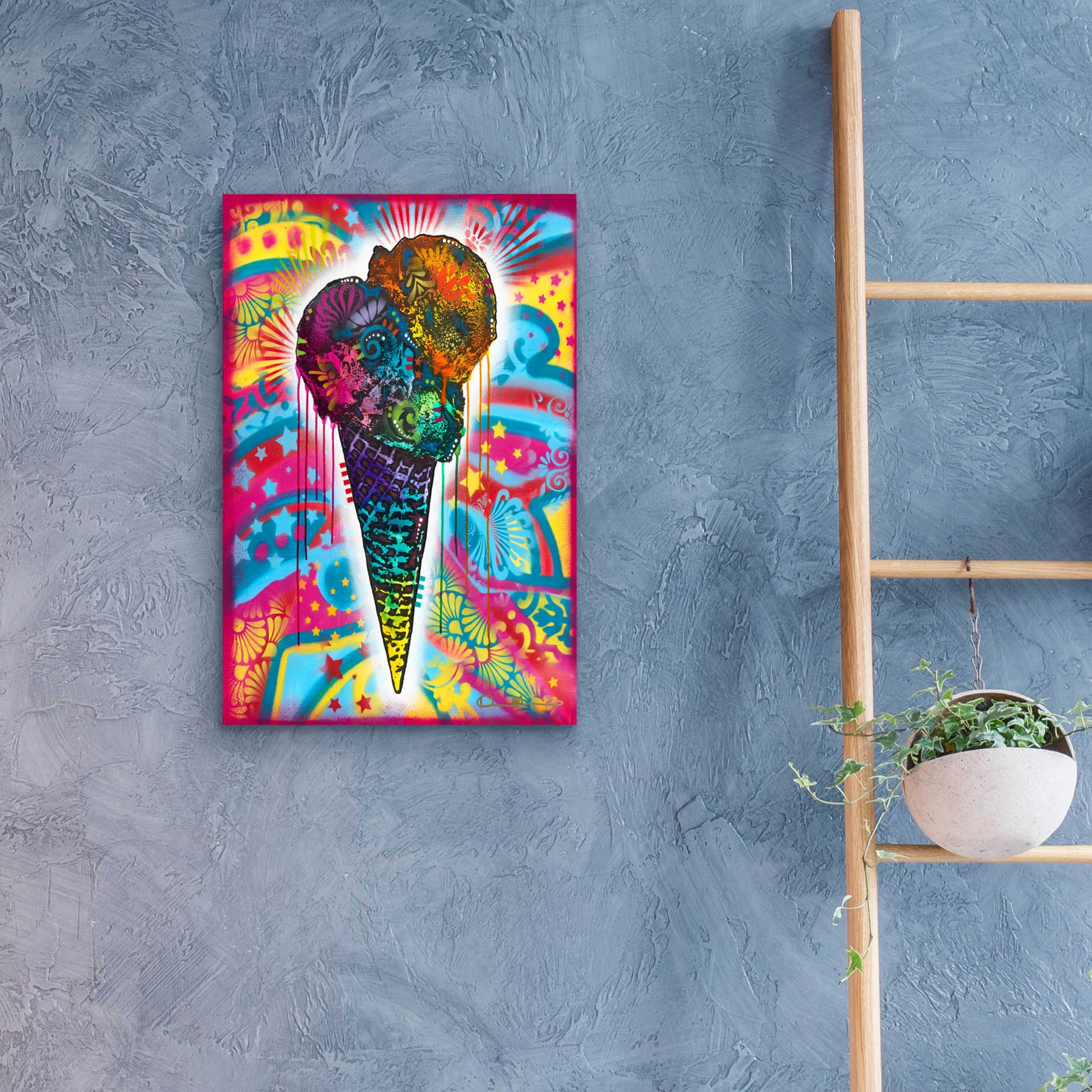 Epic Art 'Ice Cream Cone' by Dean Russo, Acrylic Glass Wall Art,16x24