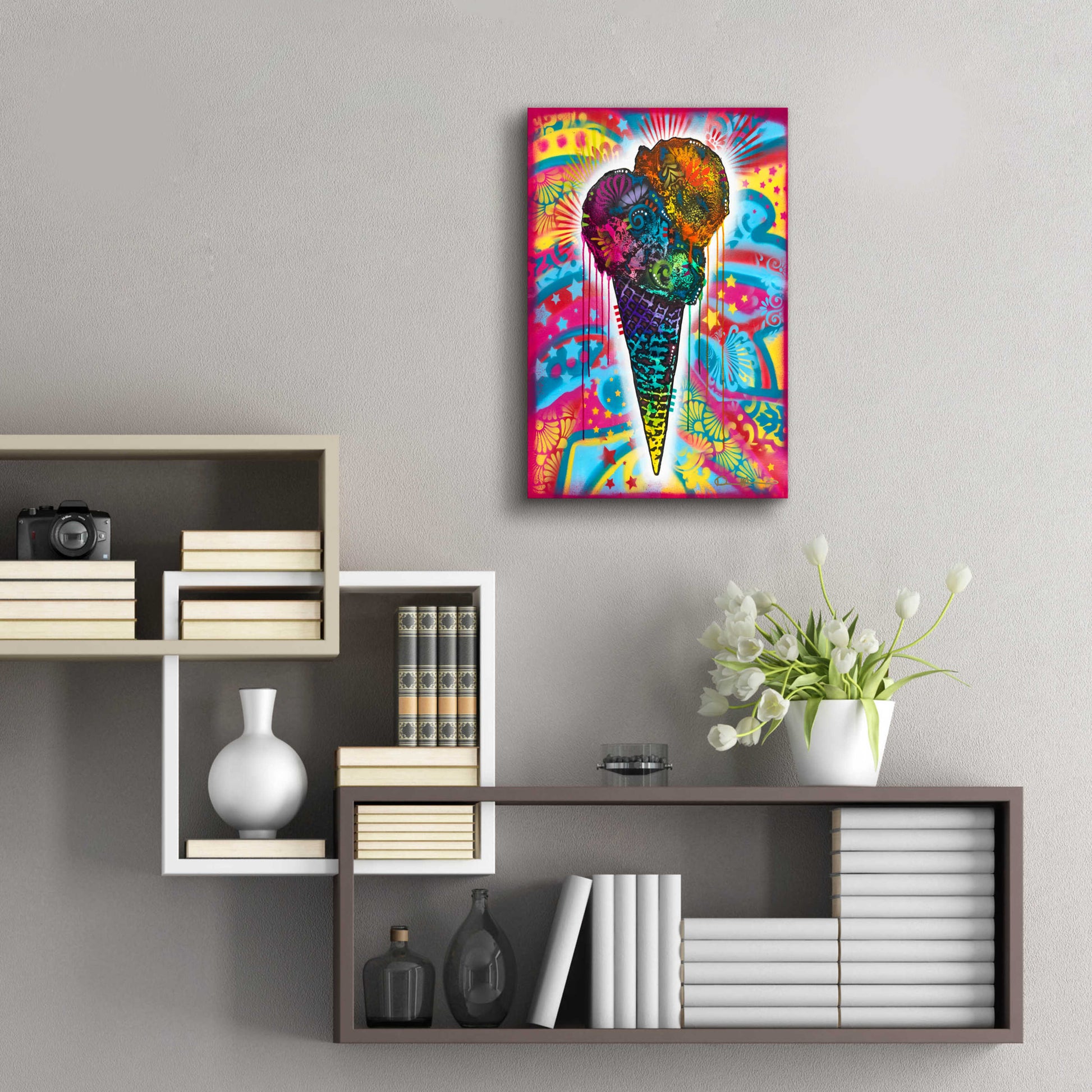 Epic Art 'Ice Cream Cone' by Dean Russo, Acrylic Glass Wall Art,16x24