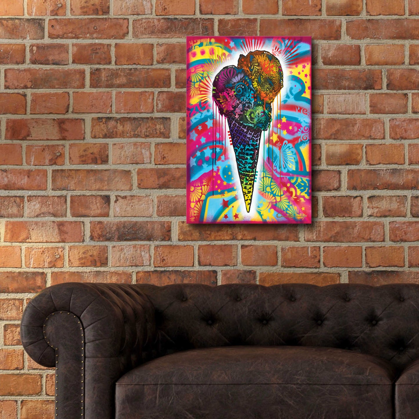 Epic Art 'Ice Cream Cone' by Dean Russo, Acrylic Glass Wall Art,16x24