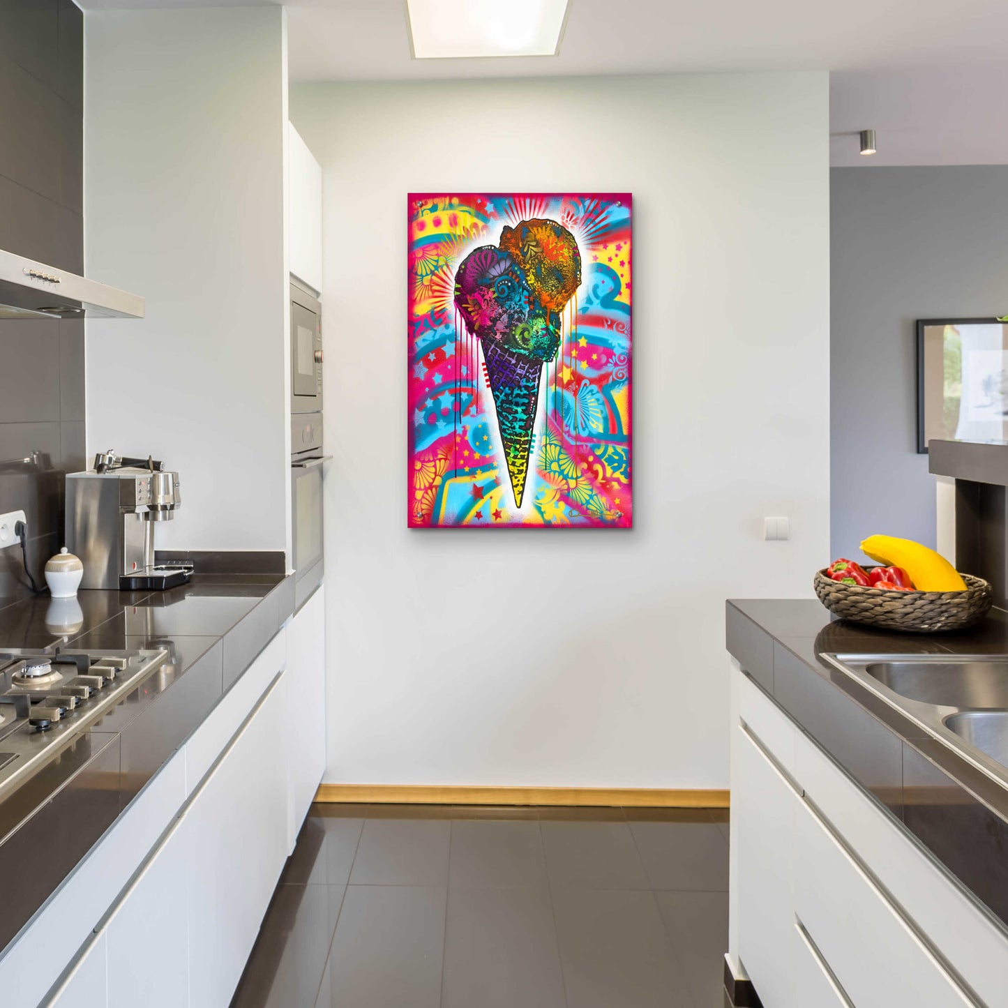 Epic Art 'Ice Cream Cone' by Dean Russo, Acrylic Glass Wall Art,24x36