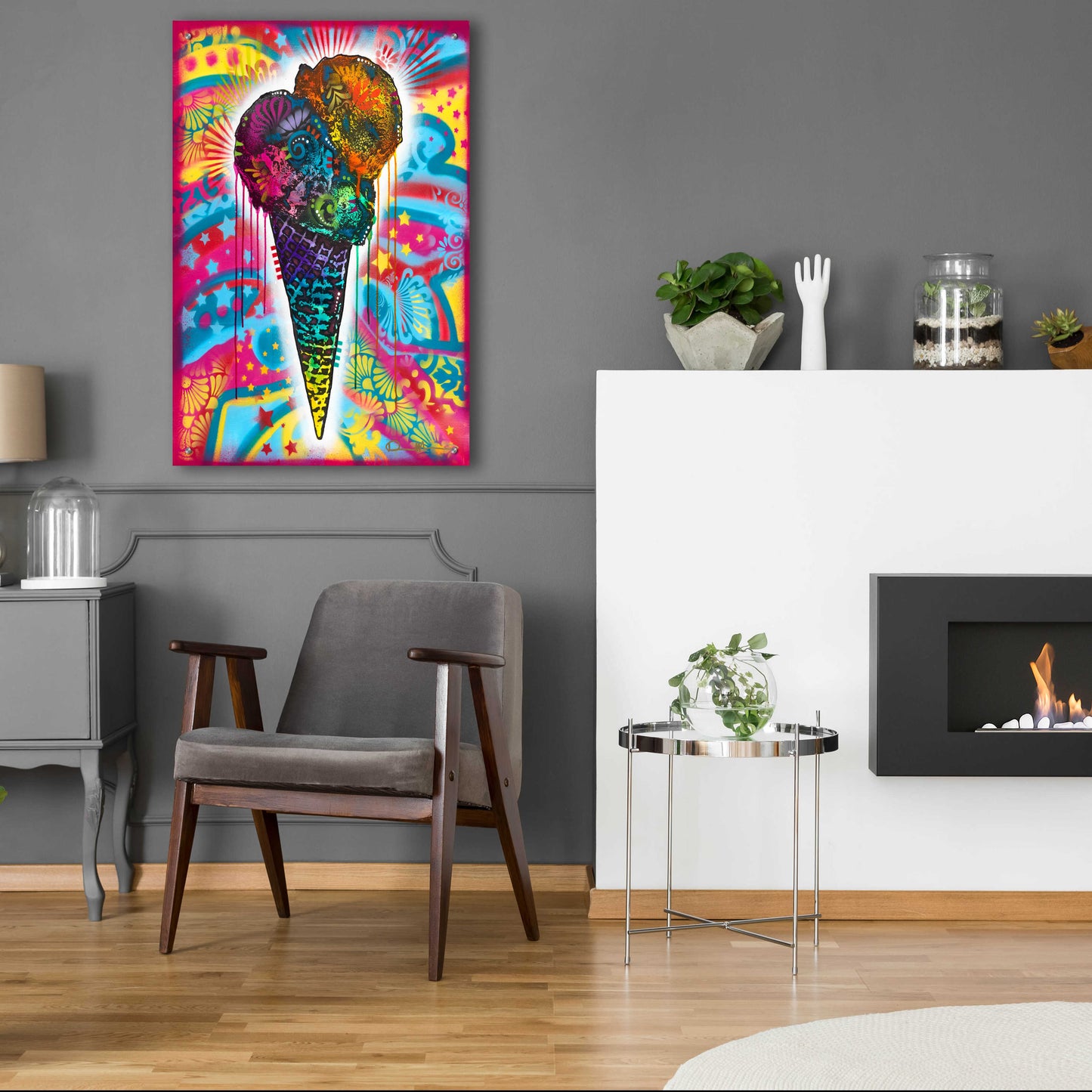 Epic Art 'Ice Cream Cone' by Dean Russo, Acrylic Glass Wall Art,24x36