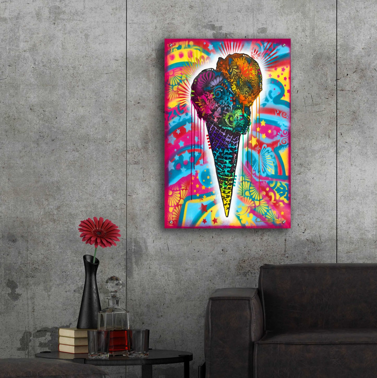 Epic Art 'Ice Cream Cone' by Dean Russo, Acrylic Glass Wall Art,24x36