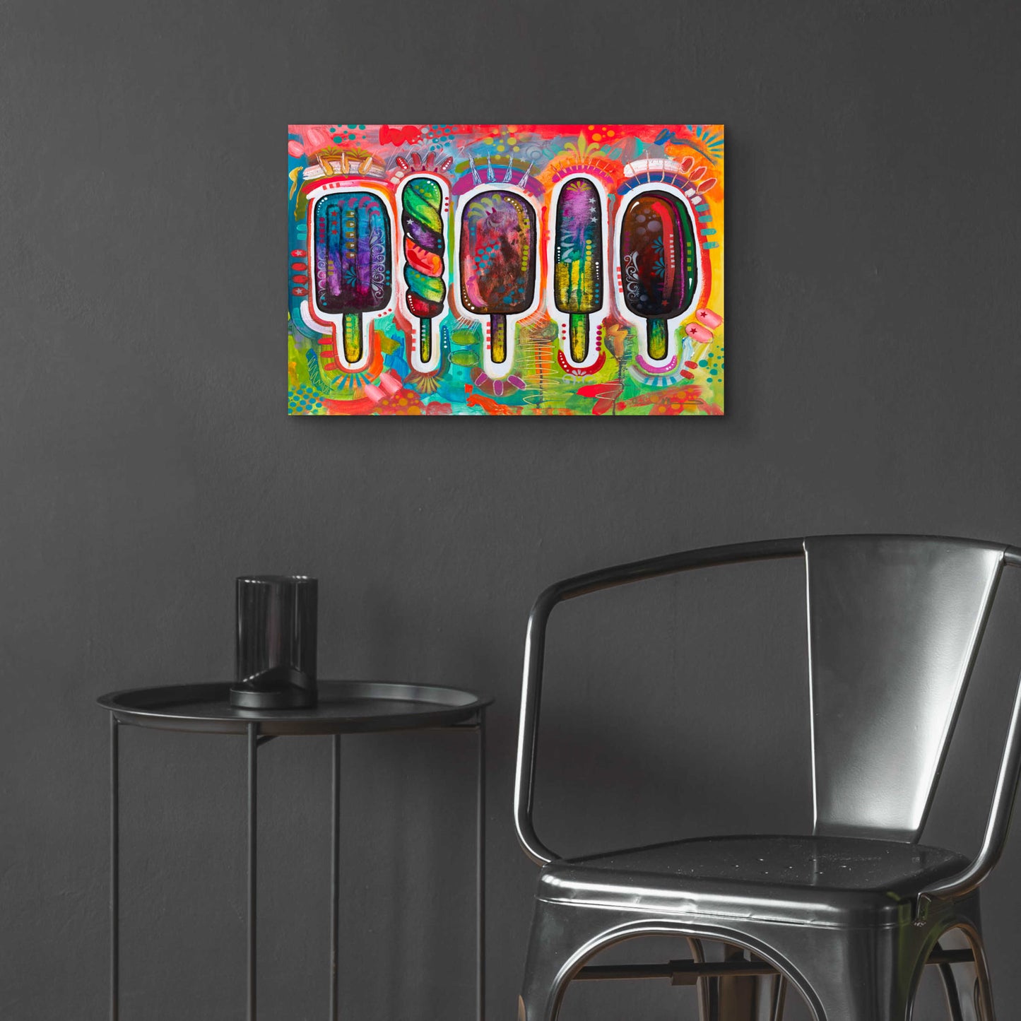 Epic Art 'Ice Pops 1' by Dean Russo, Acrylic Glass Wall Art,24x16