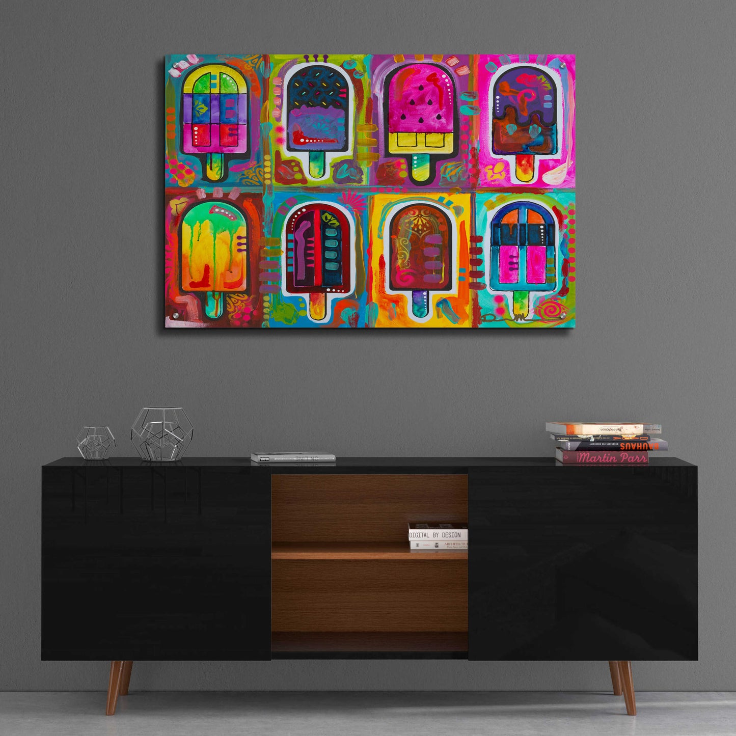 Epic Art 'Ice Pops 2' by Dean Russo, Acrylic Glass Wall Art,36x24