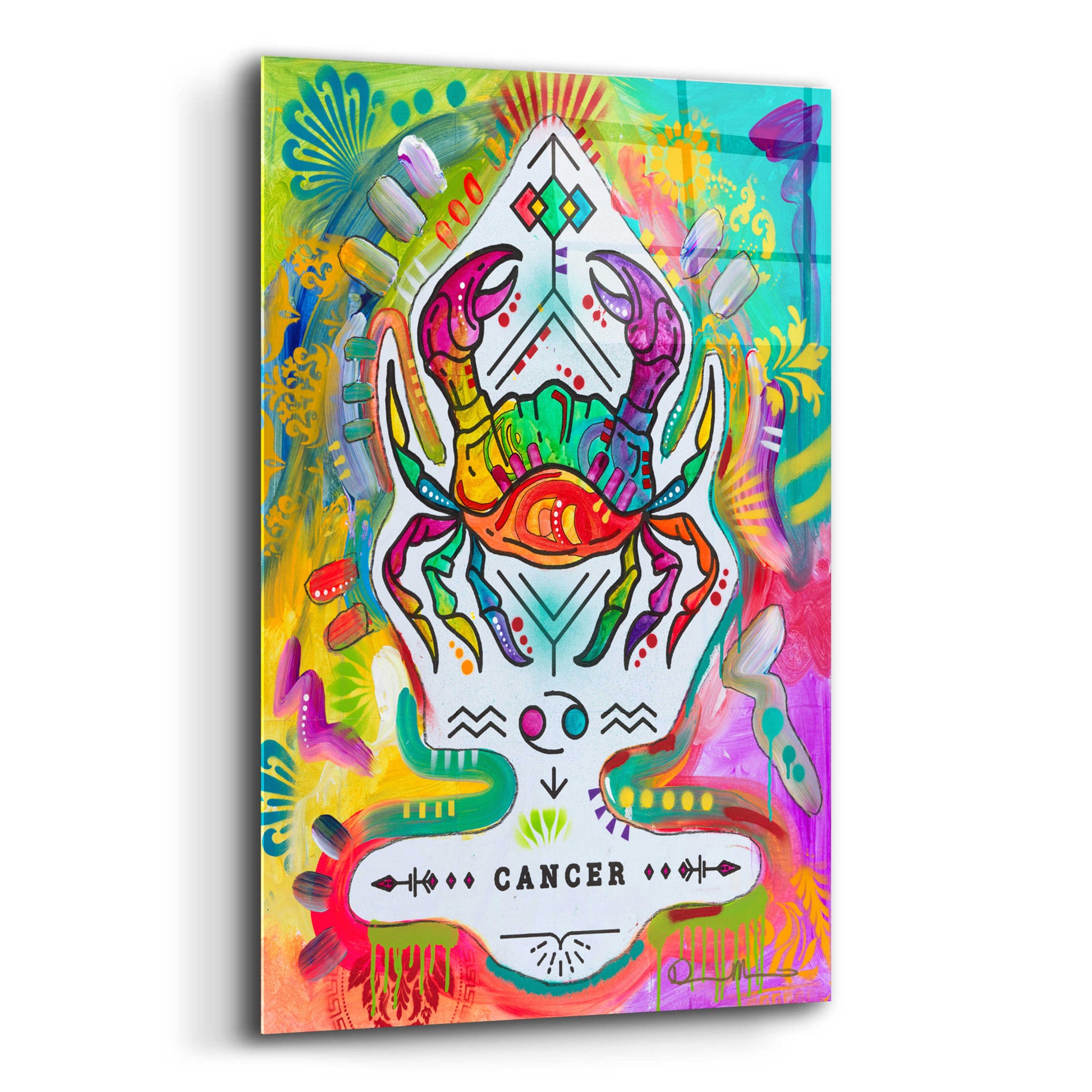 Epic Art 'Cancer' by Dean Russo, Acrylic Glass Wall Art,12x16