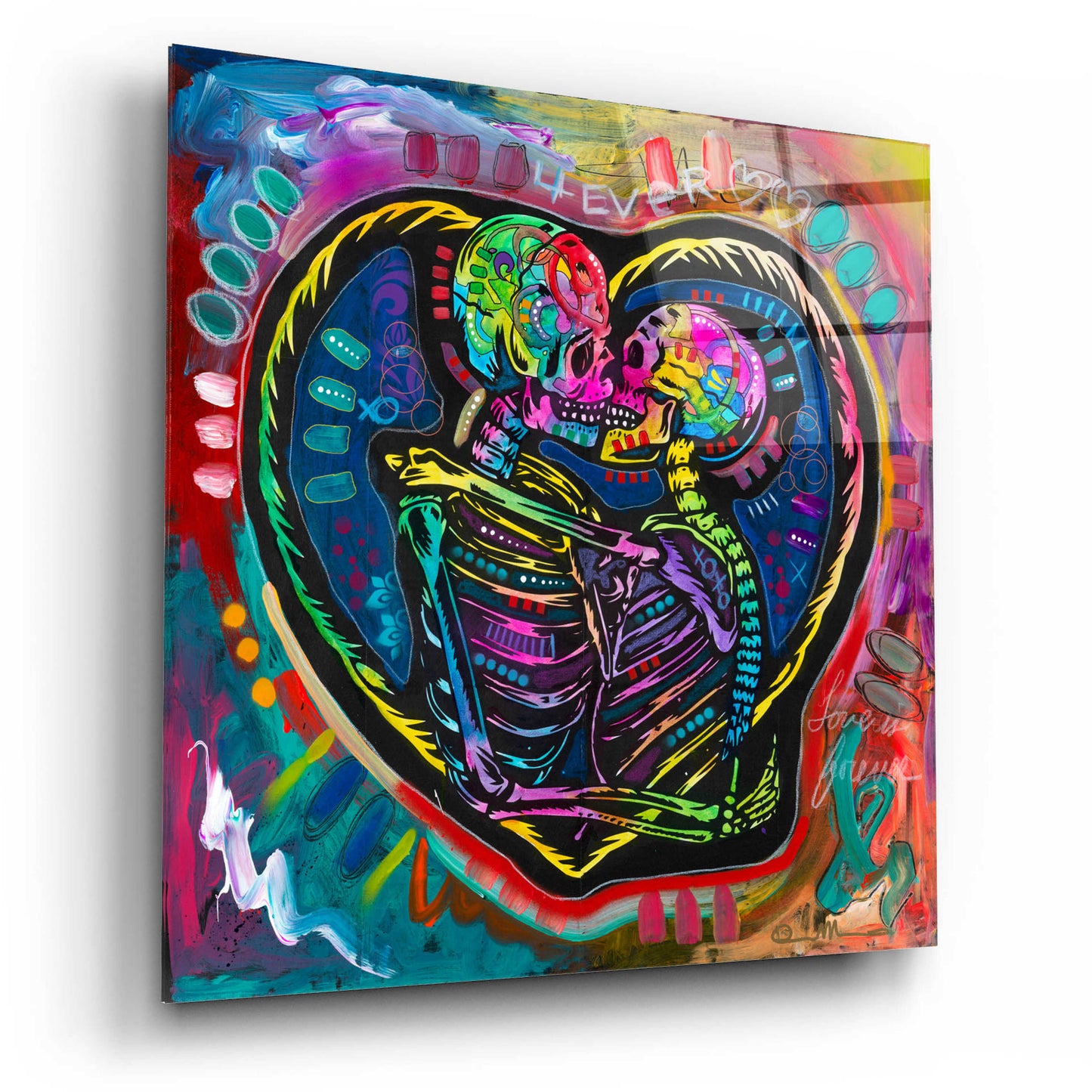 Epic Art '4ever' by Dean Russo, Acrylic Glass Wall Art,12x12