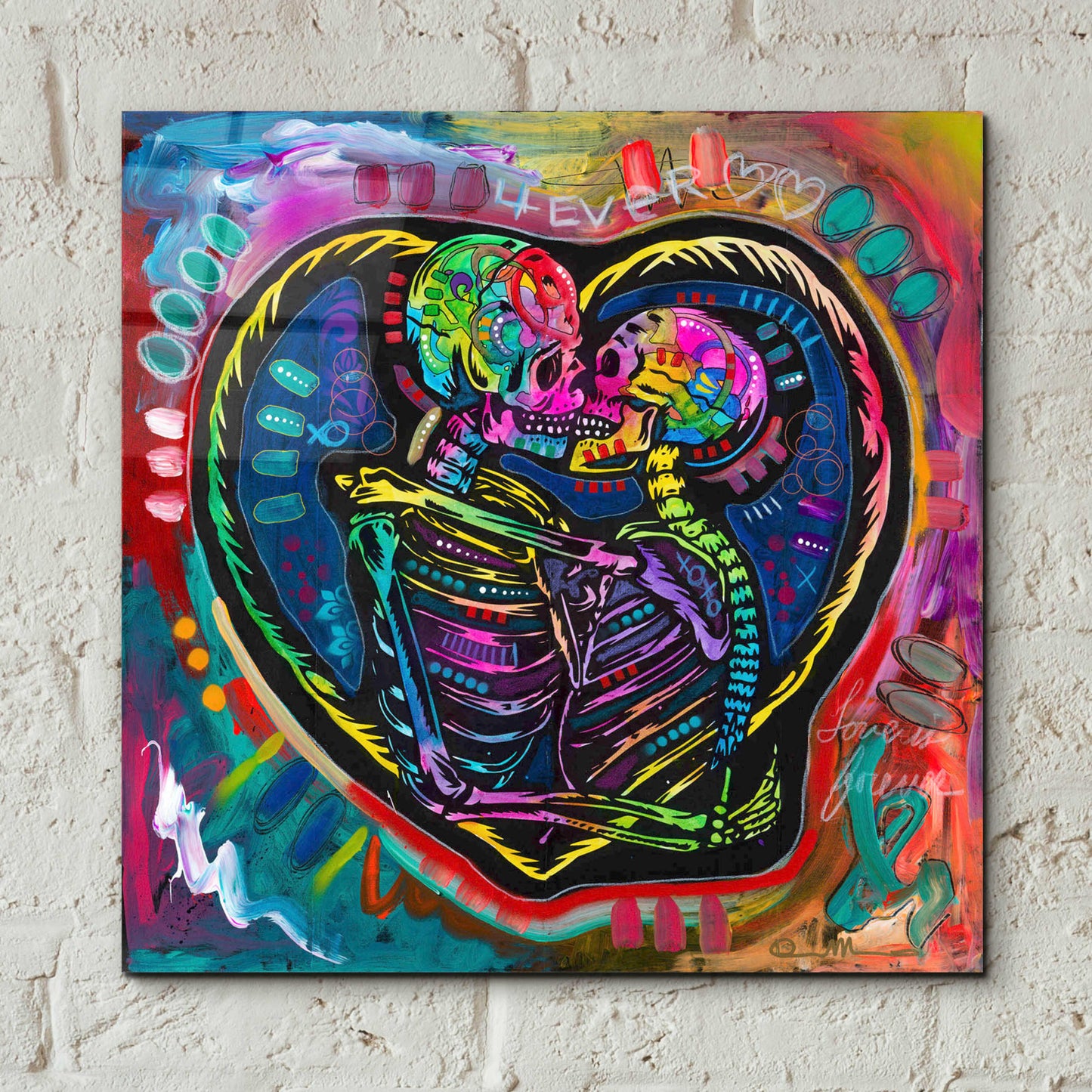 Epic Art '4ever' by Dean Russo, Acrylic Glass Wall Art,12x12