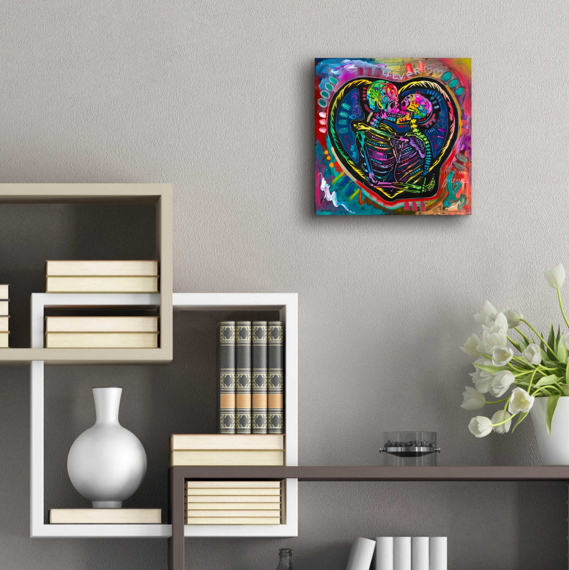 Epic Art '4ever' by Dean Russo, Acrylic Glass Wall Art,12x12