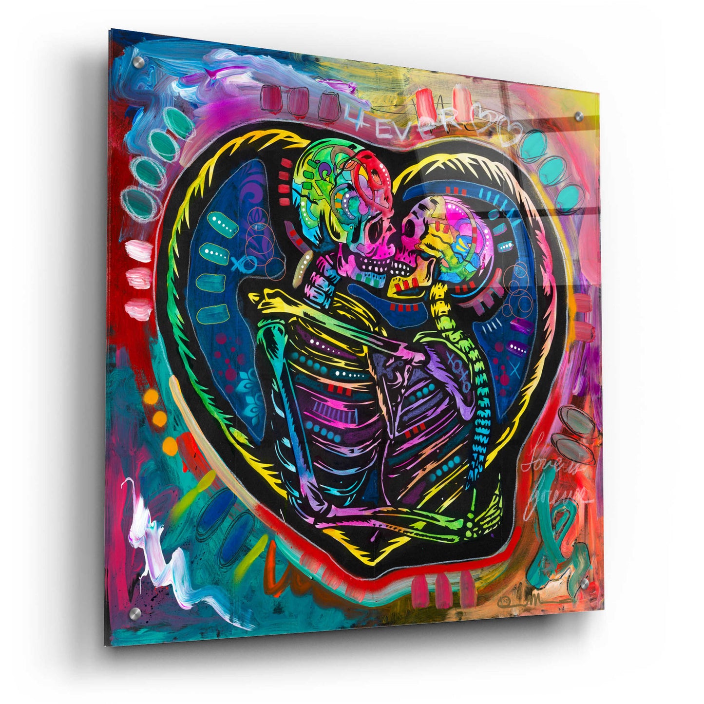 Epic Art '4ever' by Dean Russo, Acrylic Glass Wall Art,24x24