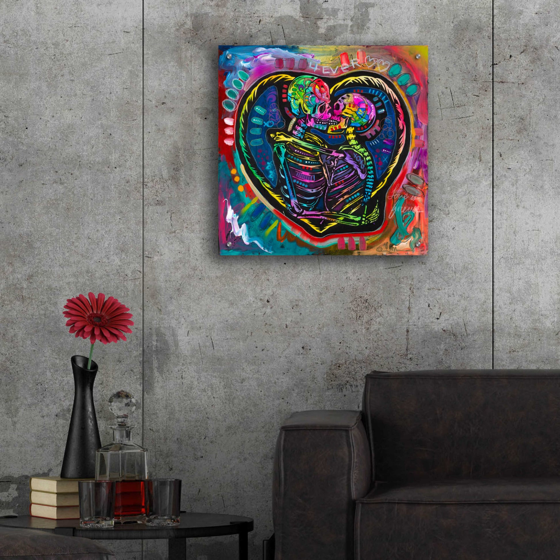 Epic Art '4ever' by Dean Russo, Acrylic Glass Wall Art,24x24