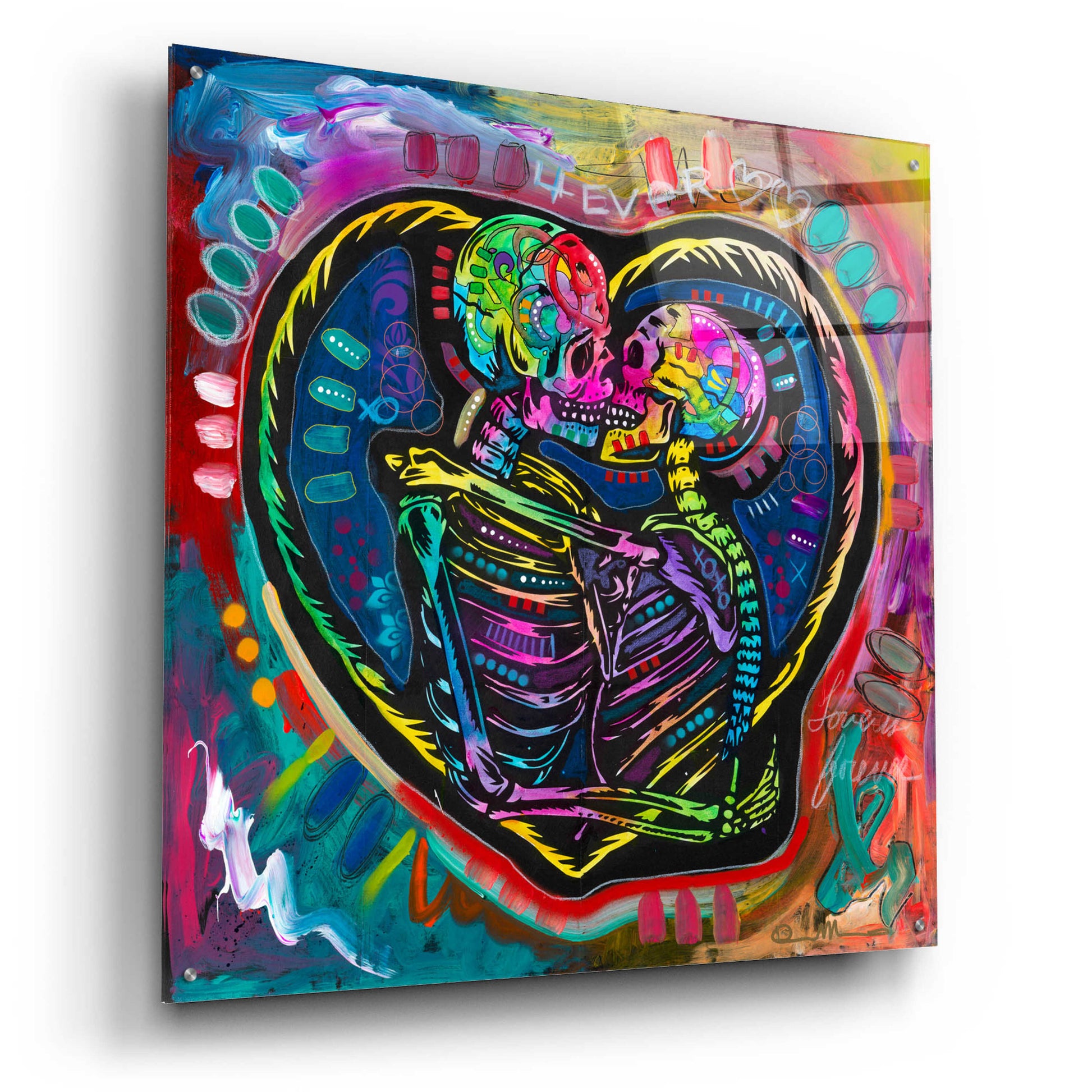 Epic Art '4ever' by Dean Russo, Acrylic Glass Wall Art,36x36